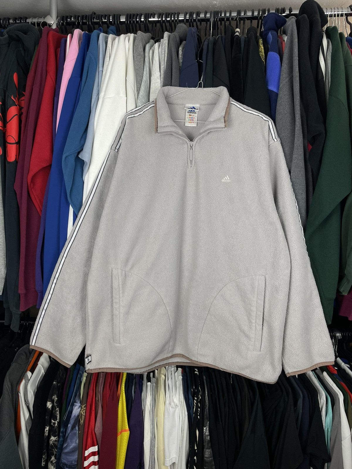 Adidas vintage 90s fleece logo retro sweatshirt