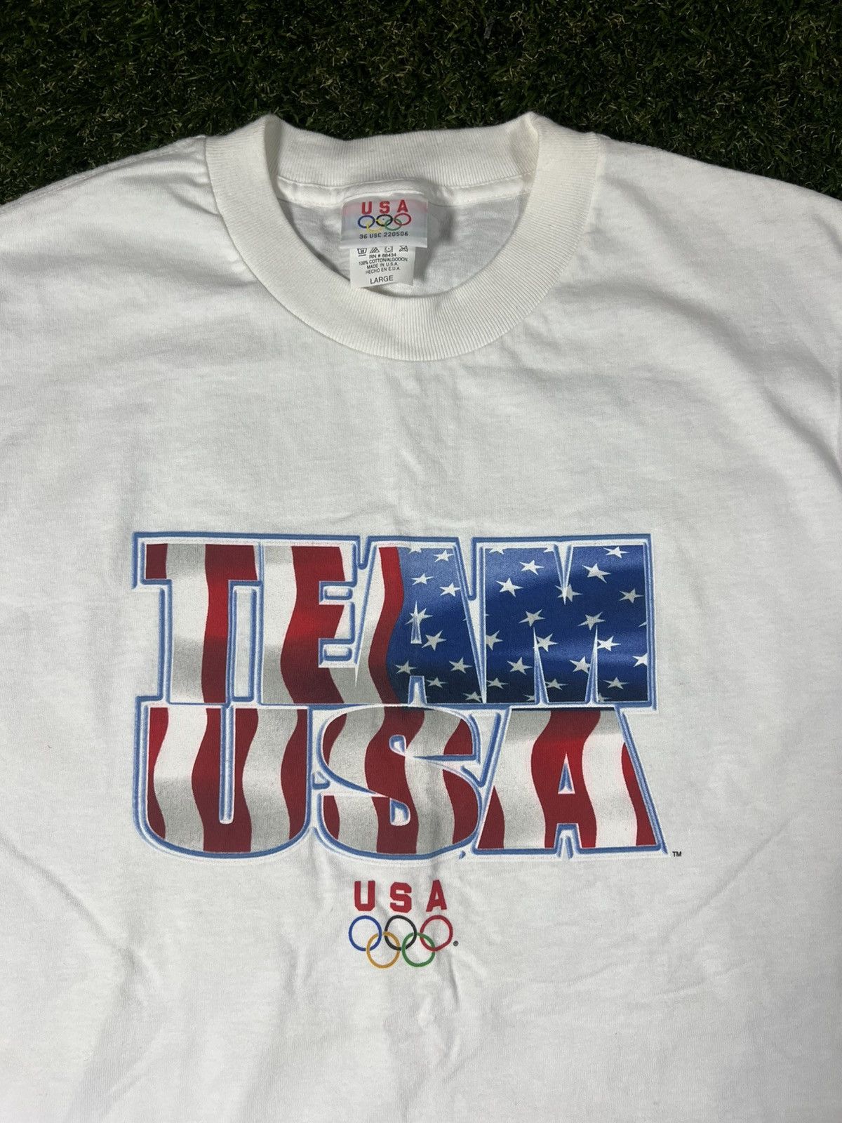USA Olympics Vintage 90s Team USA Olympics America Essential Graphic Tee Size US L / EU 52-54 / 3 - 2 Thumbnail
