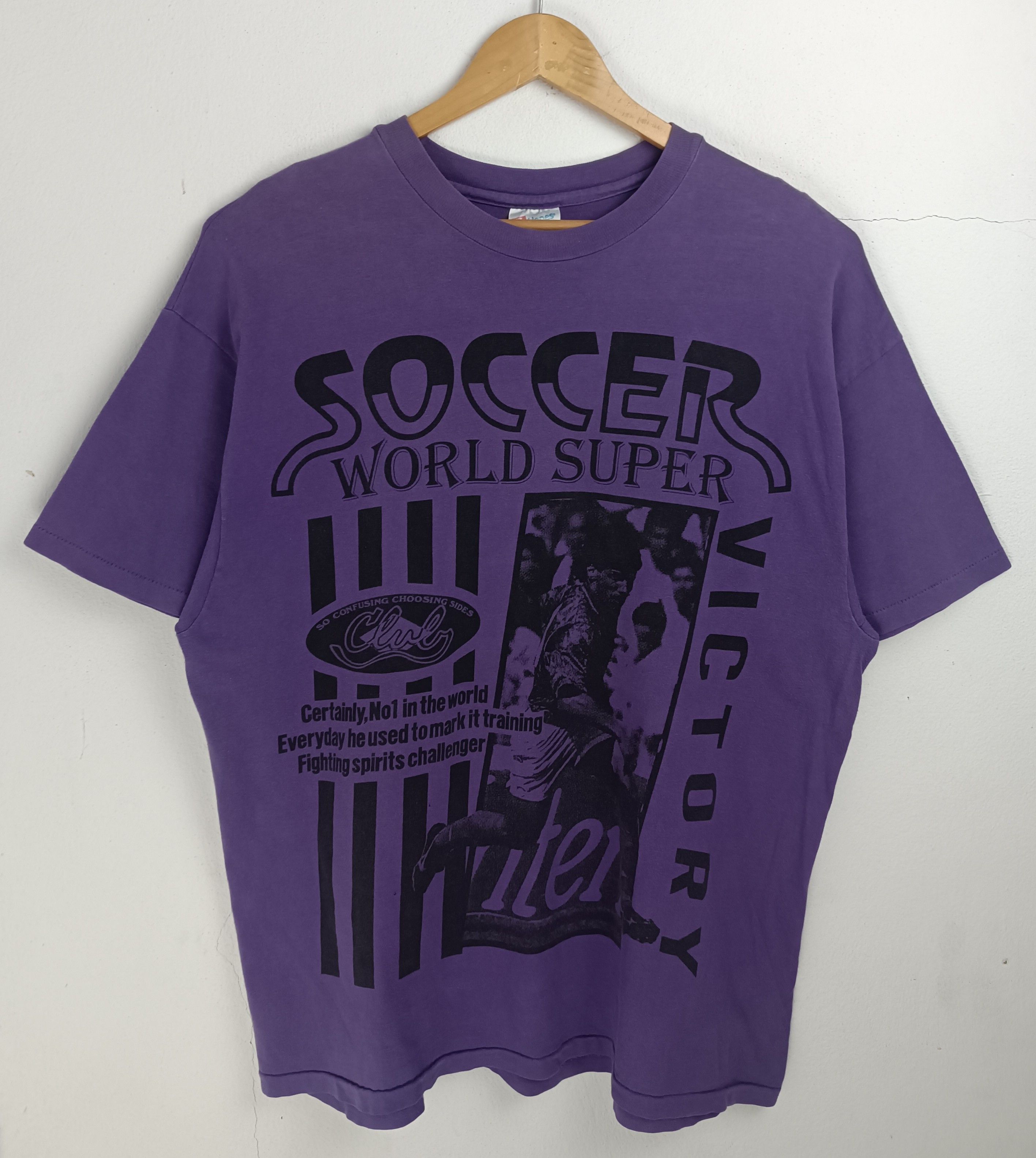 Vintage VINTAGE 90s SOCCER WORLD FOOTBALL FIFA UEFA MADRID VERY RARE Size US XL / EU 56 / 4 - 3 Thumbnail