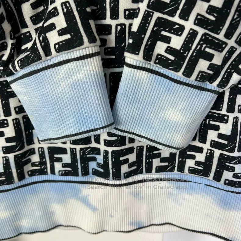 Fendi Fendi California sky full logo print hoodie Size S / US 4 / IT 40 - 4 Thumbnail