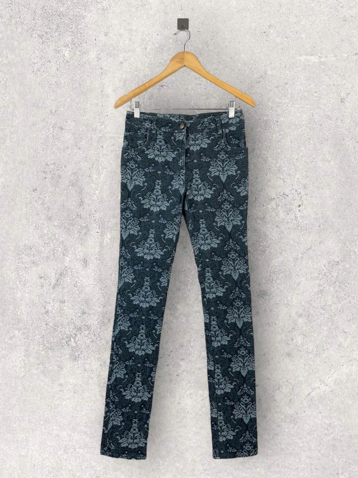 Roberto Cavalli Robero Cavalli Class Trousers Pants Flowers Size 28" / US 6 / IT 42 - 1 Thumbnail