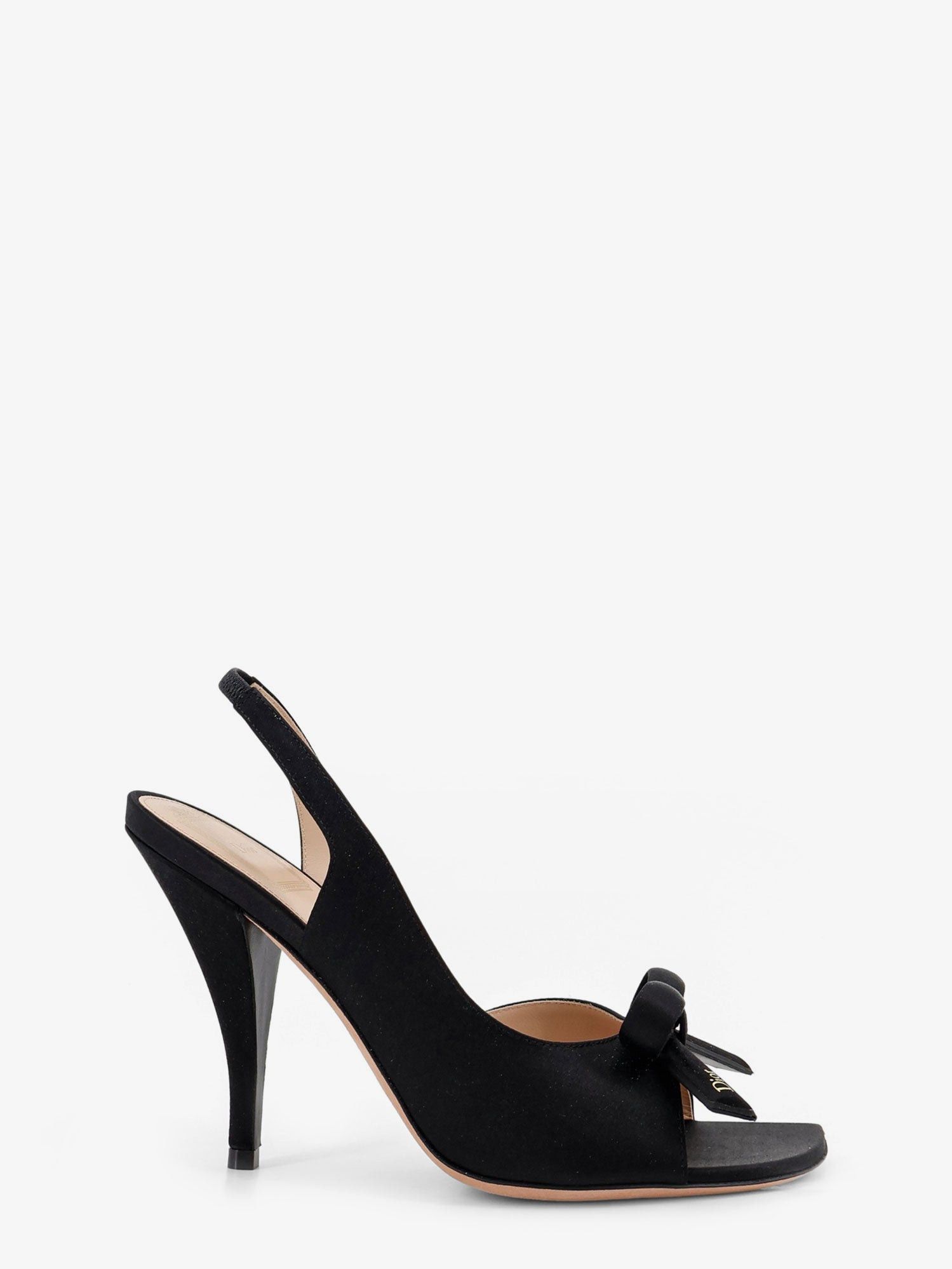 Dior Dior Bow Satin Sandals With Logo Bow Detail Size US 7 / IT 37 - 1 Thumbnail