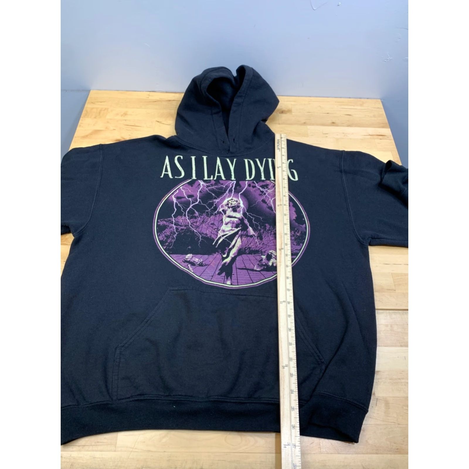 Gildan Gildan Hoodie Mens L Black Rock Music Pullover Hooded 12449 Size US L / EU 52-54 / 3 - 4 Thumbnail