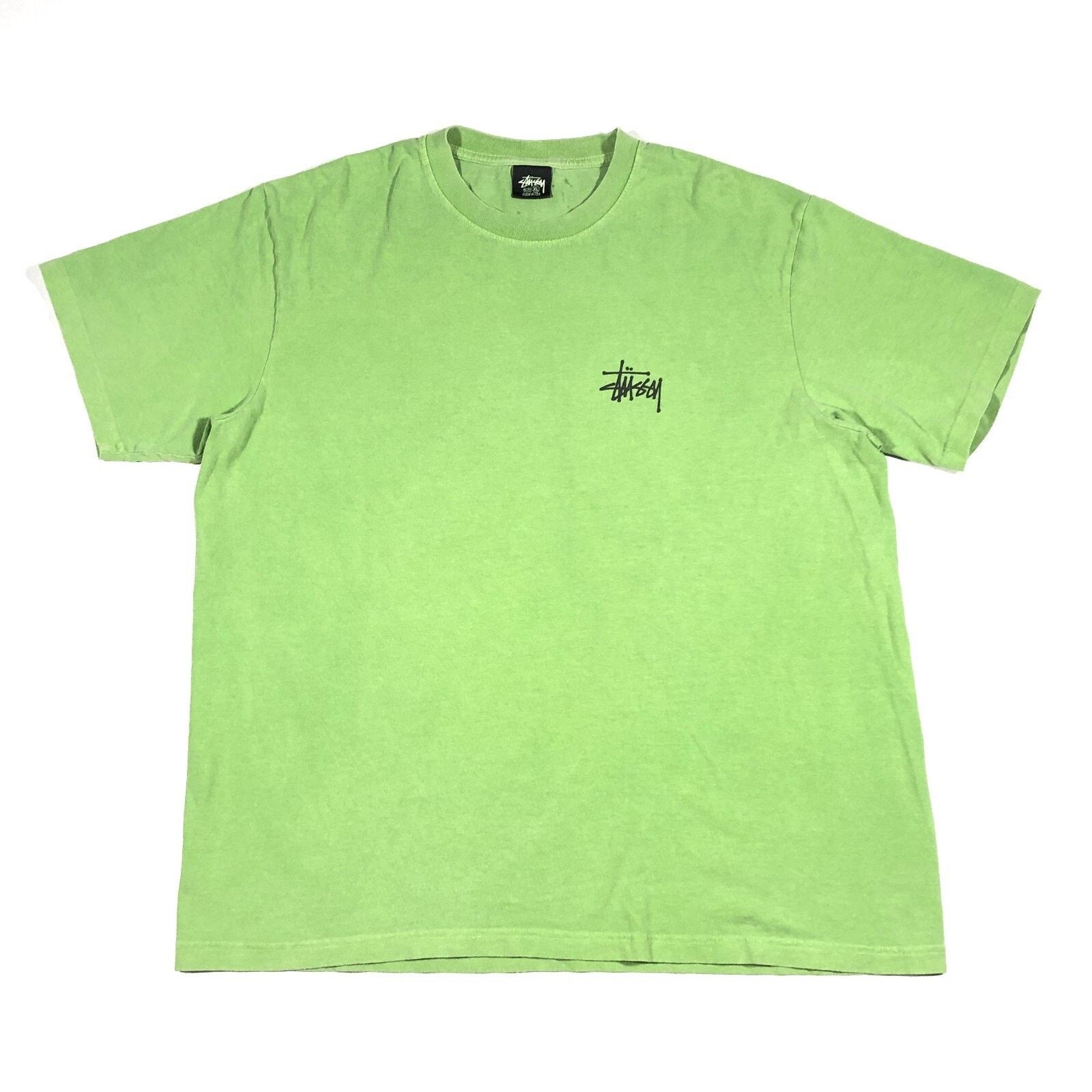 Stussy SS22 Stussy Skull Wings Pigment Dyed Tee T Shirt Green XL Size US XL / EU 56 / 4 - 4 Thumbnail