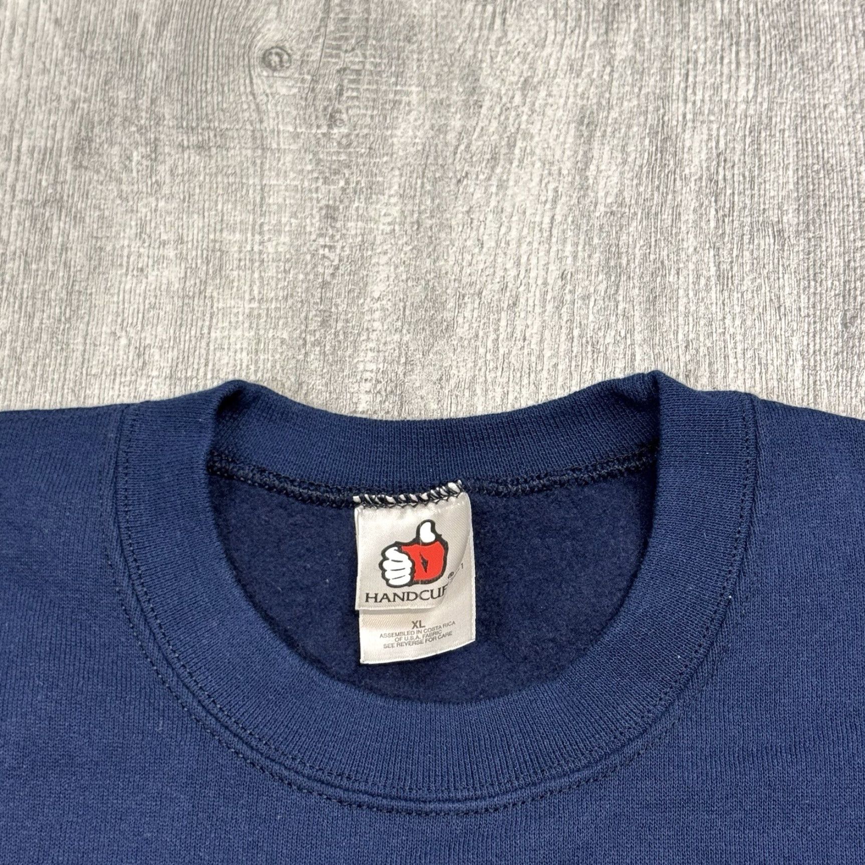 Vintage VINTAGE Handcuffs Crewneck Sweatshirt XL Navy Blue 90s Skater Punk Mens Size US XL / EU 56 / 4 - 2 Thumbnail