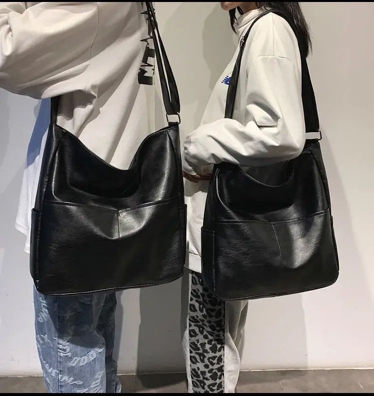 Japanese Brand Fashion y2k pu leather shoulder messenger bag vintage Size ONE SIZE - 6 Thumbnail