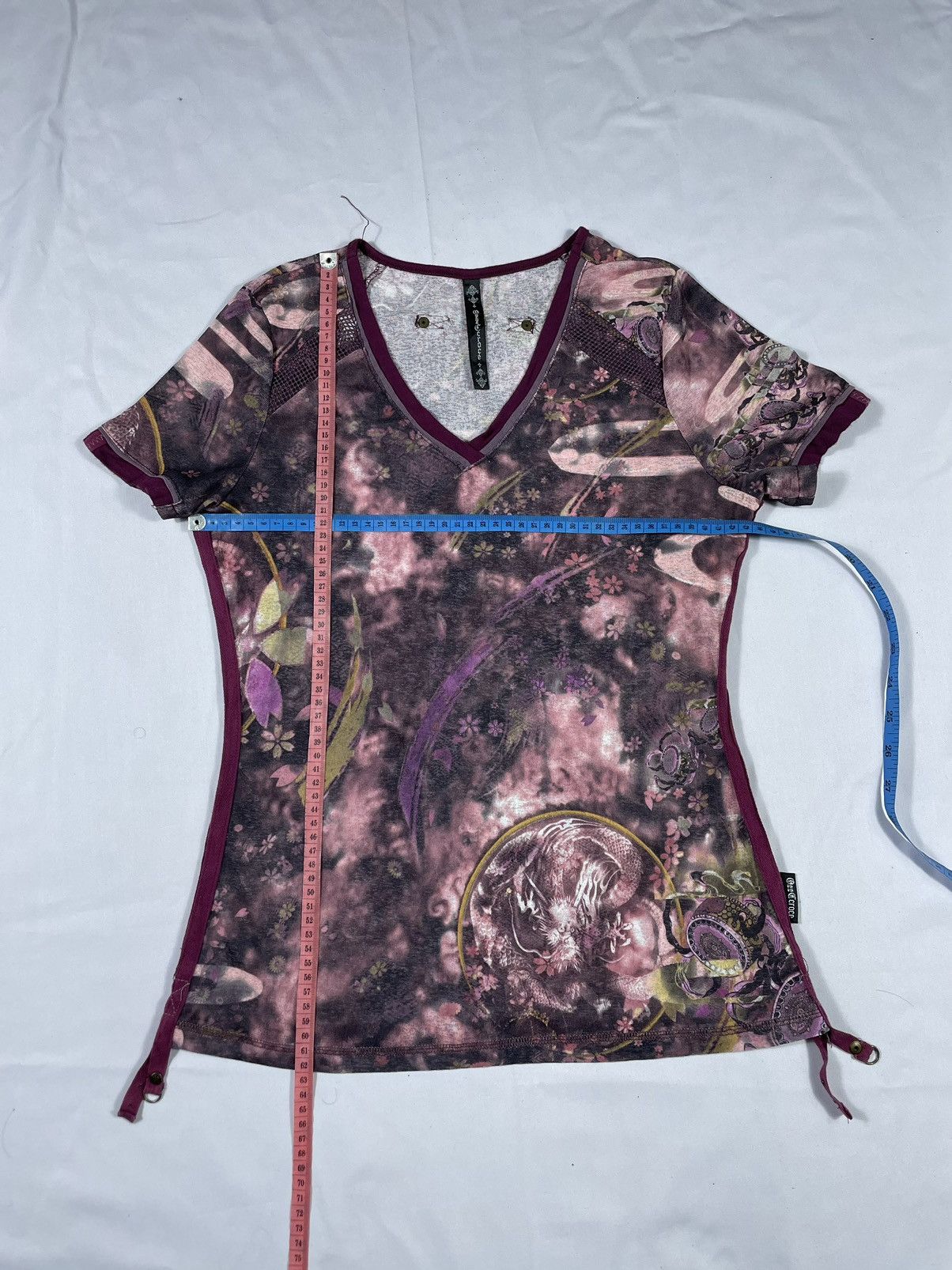 Japanese Brand × Vintage Lasies JPG Inspired Ozz Croce Dragon Art Kendall Jenner Size S / US 4 / IT 40 - 9 Thumbnail