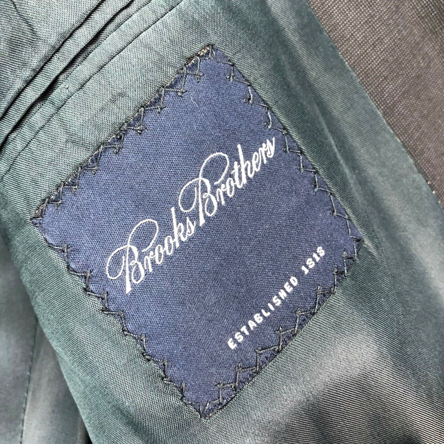 Brooks Brothers Brooks Brothers Men's Blazer 2-Button Gray Wool 40R Regular Size 40R - 4 Thumbnail