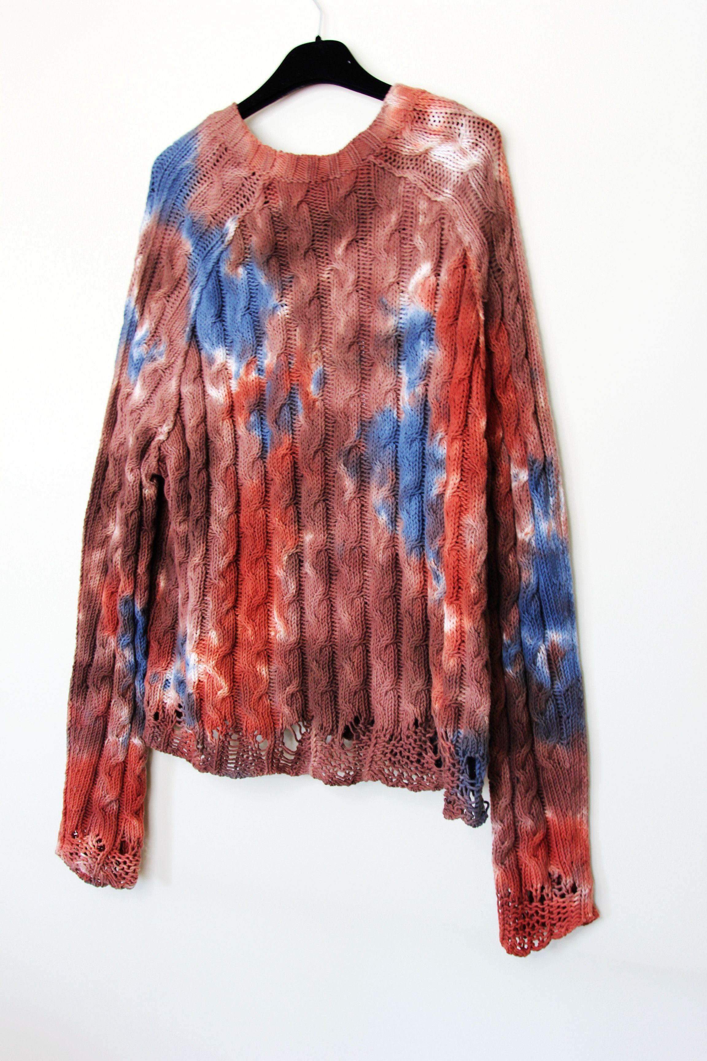 Acne Studios BNWT AW23 ACNE STUDIOS TIE-DYE CABLE KNIT SWEATER M Size US M / EU 48-50 / 2 - 7 Thumbnail