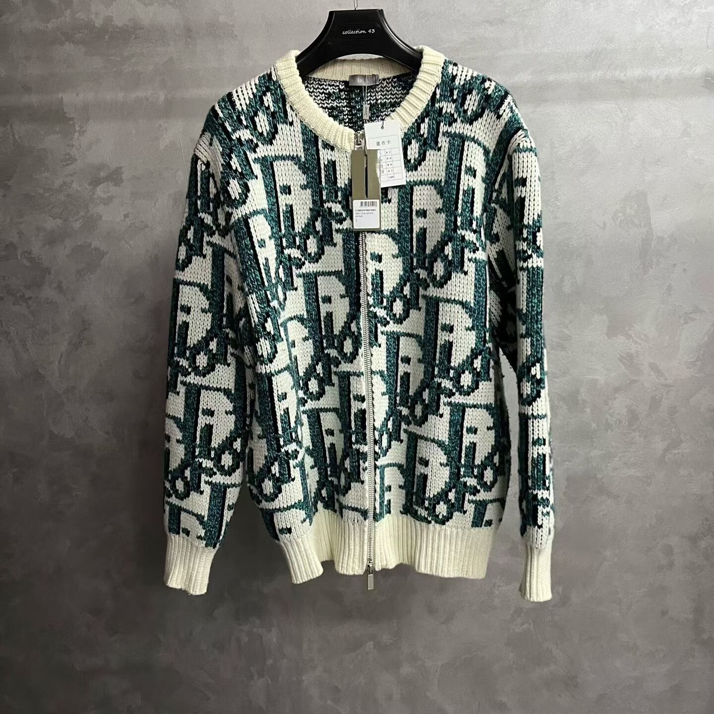 Dior Dior Printed Blue Sweater l Men Size US L / EU 52-54 / 3 - 1 Thumbnail