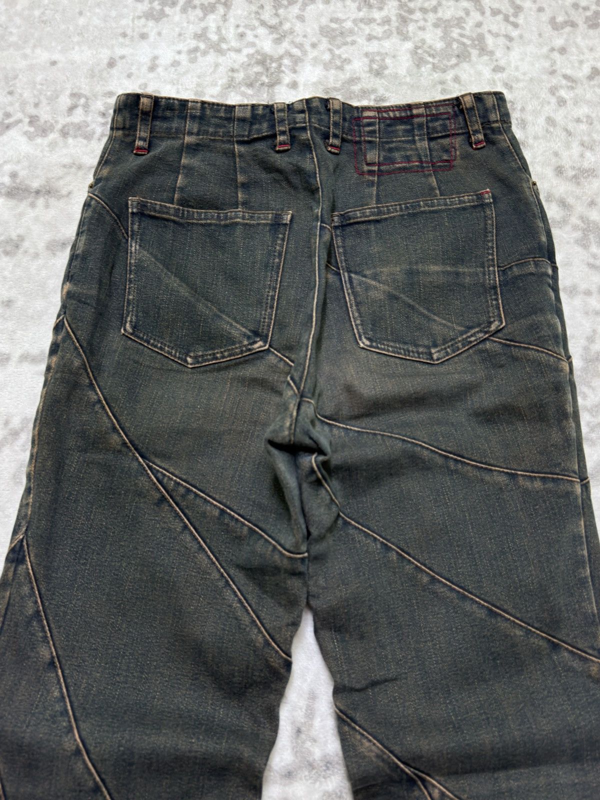 Japanese Brand VIVA PRESTO RECONSTRUCTED FLARED DENIM Size 26" / US 2 / IT 38 - 9 Thumbnail
