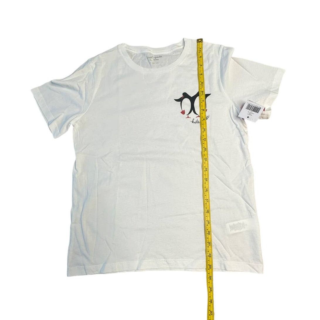 Kate Spade Kate Spade Dancing Penguins Tee Small Fresh White Size S / US 4 / IT 40 - 5 Thumbnail