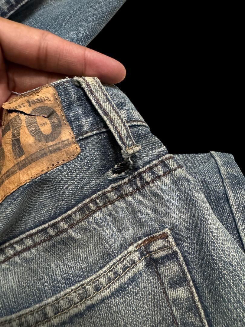 Japanese Brand THRASHED Japanese Straight Leg Rusty Mudwash Distressed Size US 32 / EU 48 - 19 Thumbnail