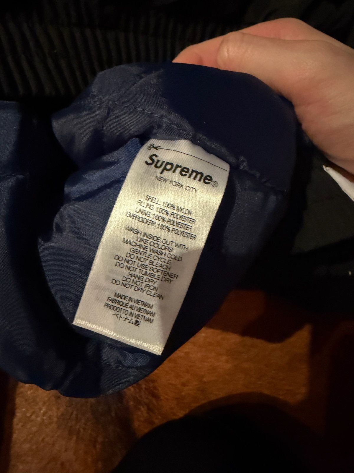 Supreme mitchell and ness NCAA georgetown hooded stadium jacket Size US M / EU 48-50 / 2 - 8 Thumbnail