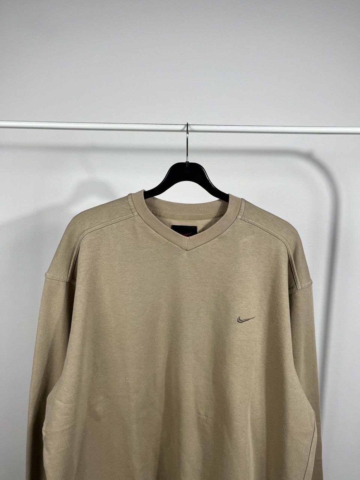 Nike Nike Vintage Sweatshirt Men’s XL Beige V Neck Classic Logo Size US XL / EU 56 / 4 - 3 Thumbnail