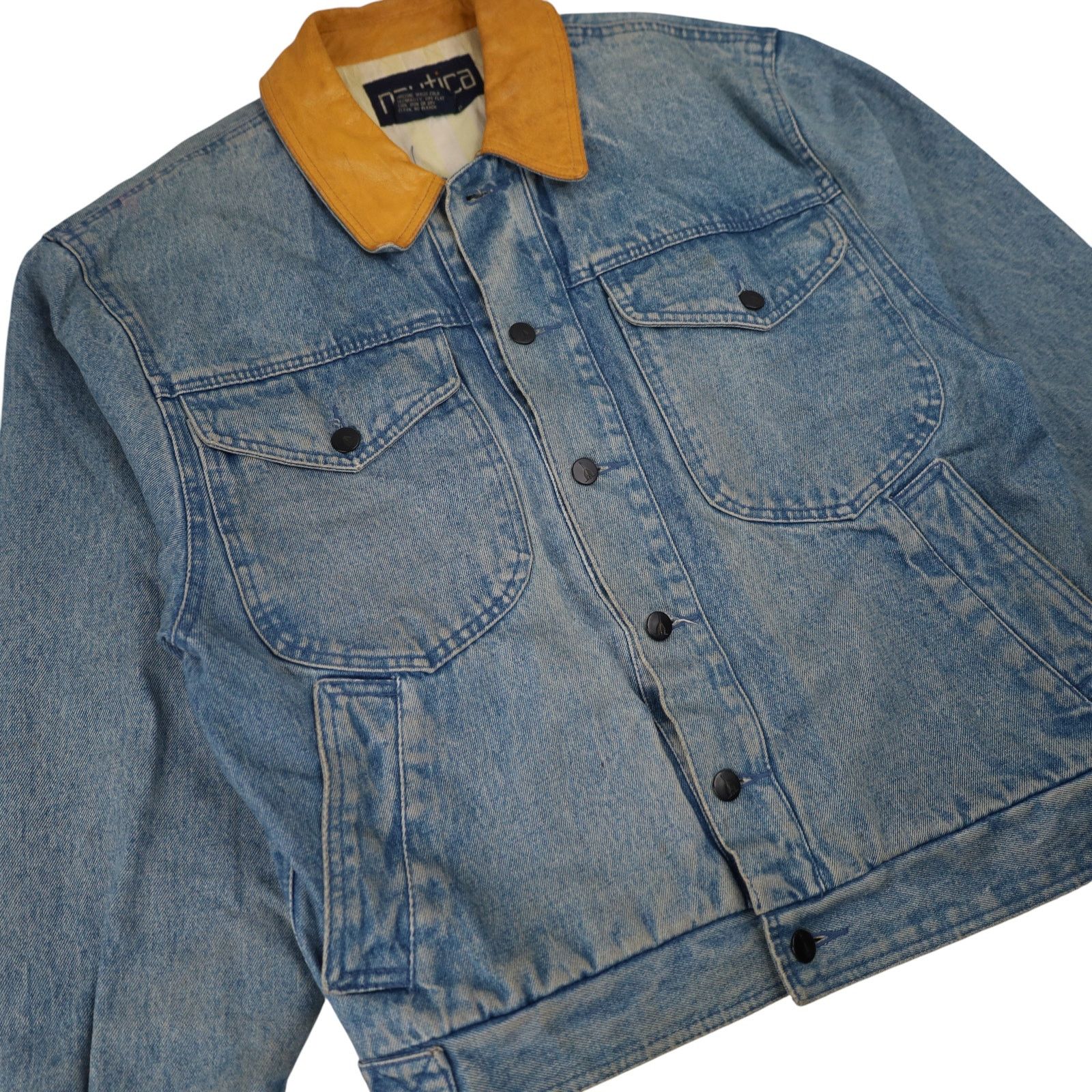 Nautica × Vintage Vintage Nautica Denim Jacket Size US S / EU 44-46 / 1 - 3 Thumbnail