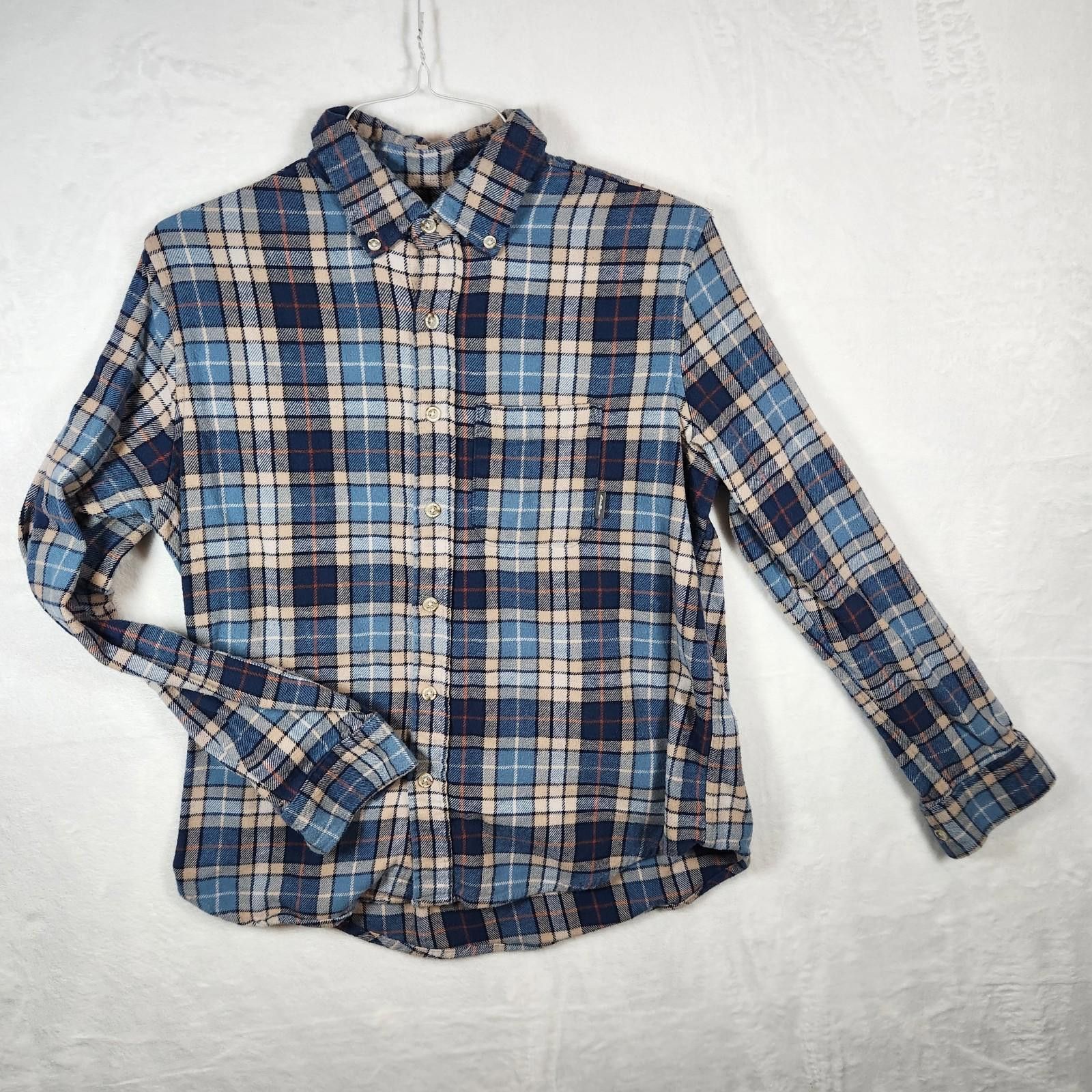 Eddie Bauer Eddie Bauer Blue Plaid Flannel Shirt Size Medium Size US M / EU 48-50 / 2 - 1 Thumbnail