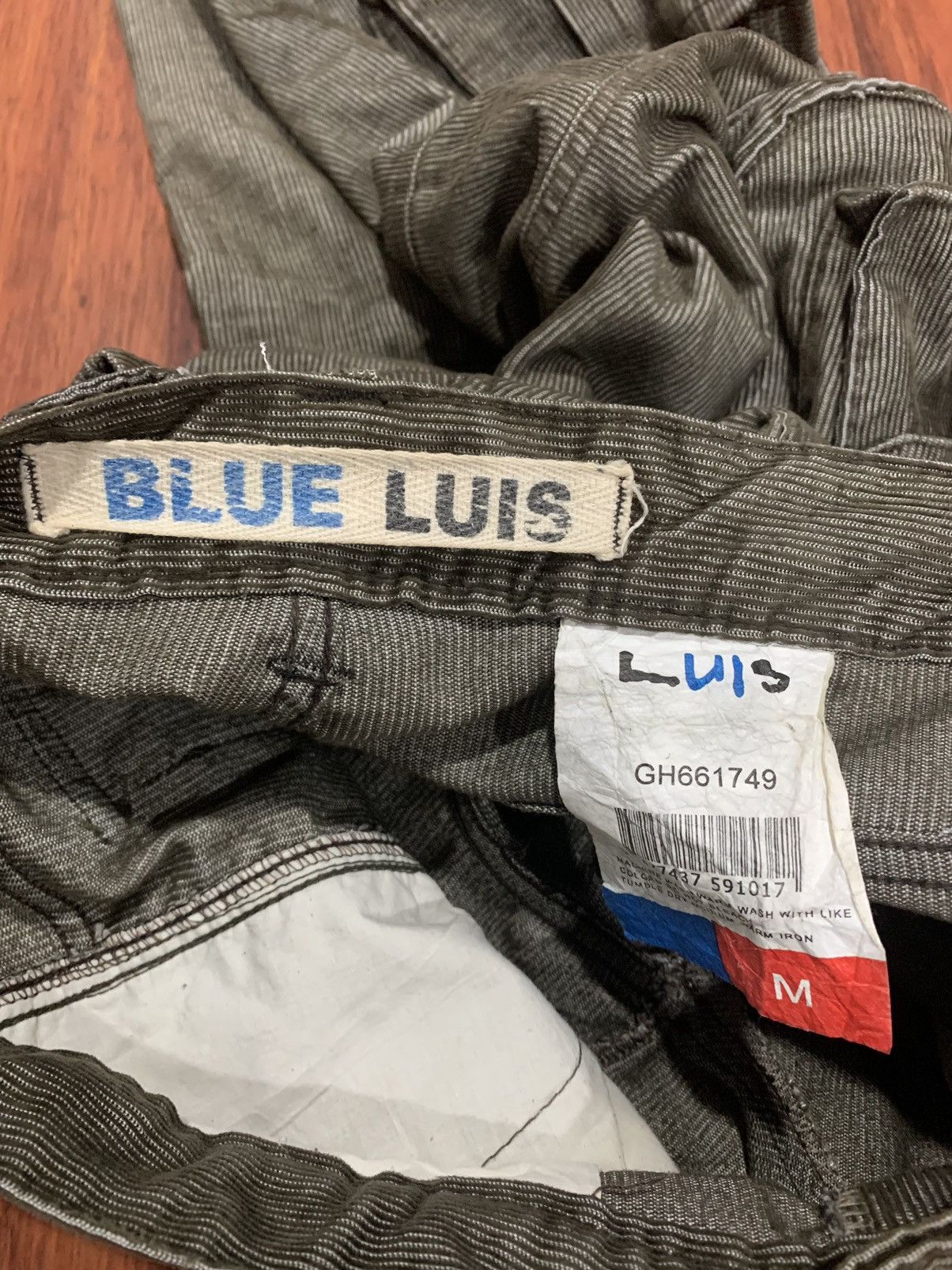 If Six Was Nine × Le Grande Bleu (L.G.B.) Blue Luis Corduroy Multipocket Cargo Pants Size US 33 - 9 Thumbnail