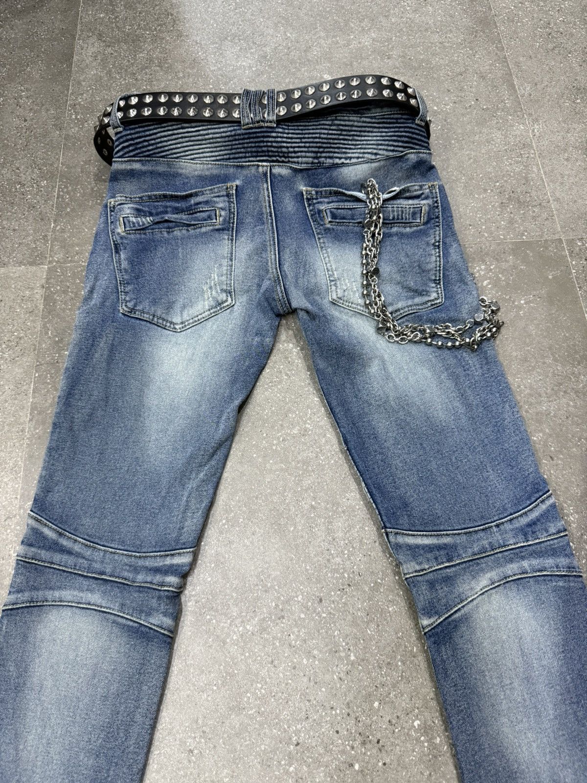 In The Attic In the attic homme denim biker pants Size US 30 / EU 46 - 13 Thumbnail