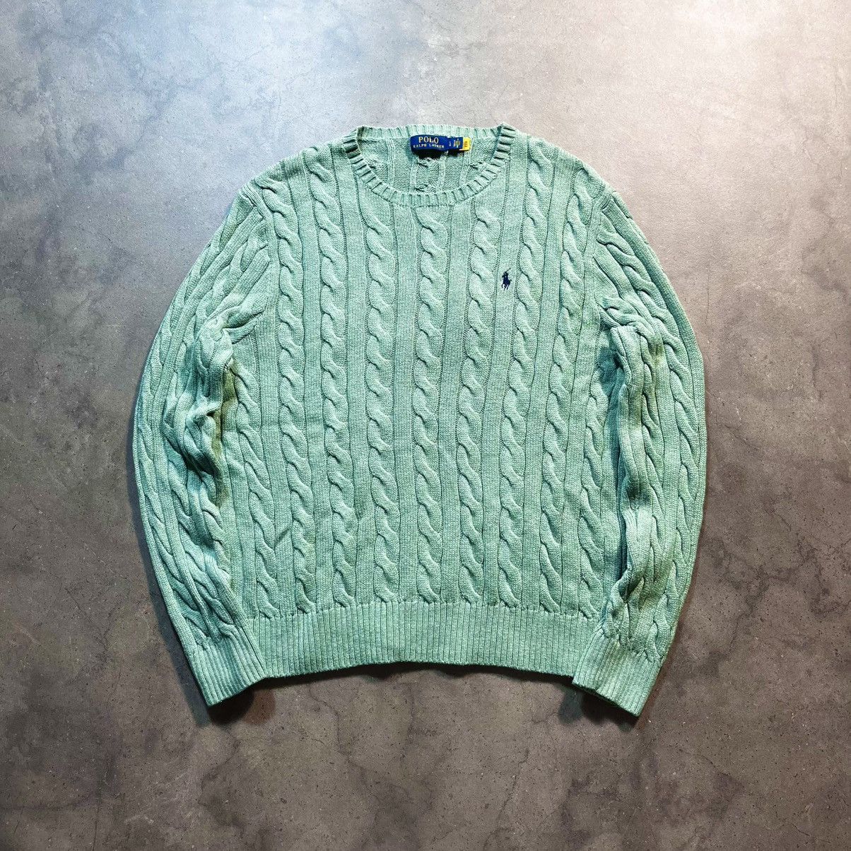 Polo Ralph Lauren Polo Ralph Lauren Small Pony Cable Knit Sweater Old Money Size US L / EU 52-54 / 3 - 1 Thumbnail