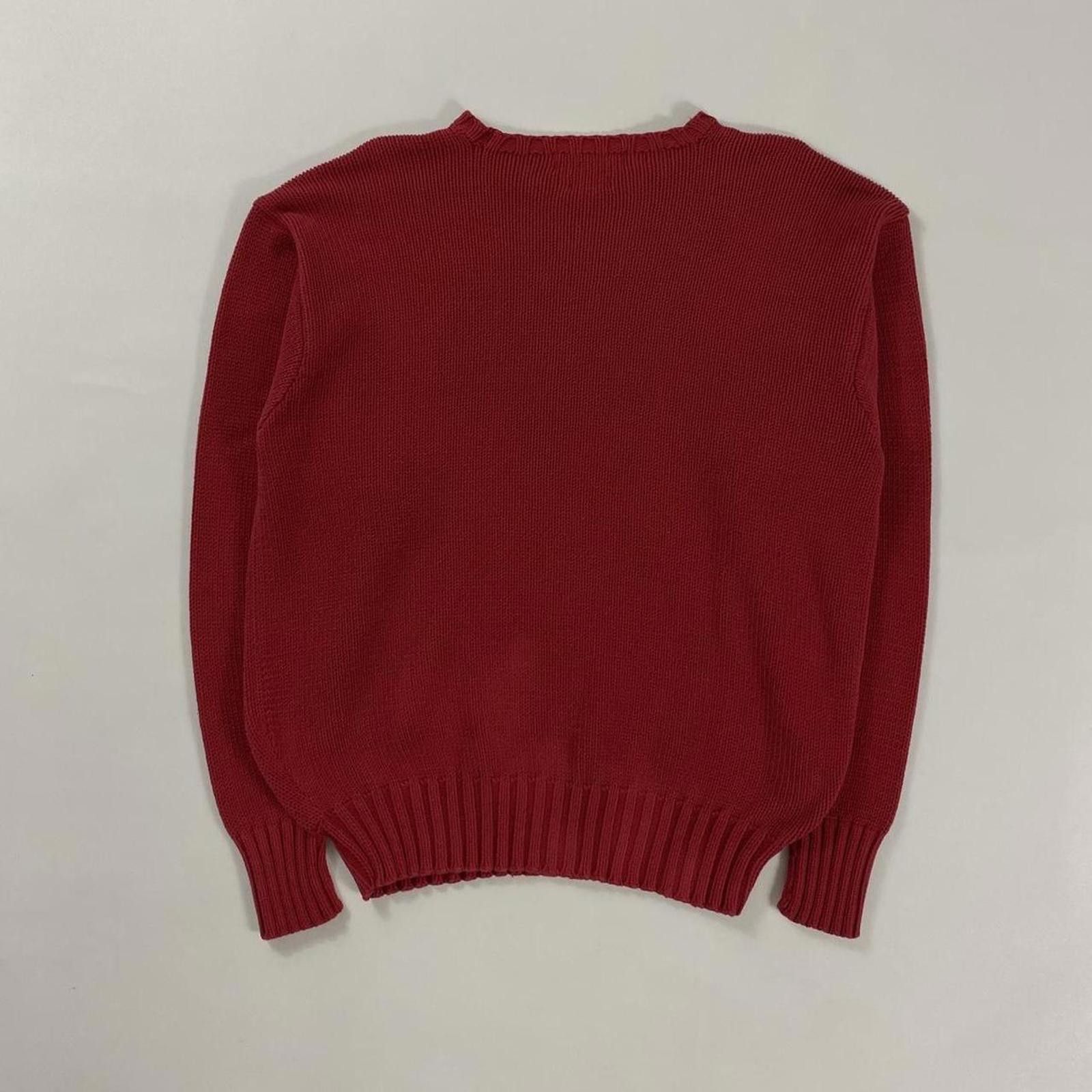 Polo Ralph Lauren Vintage Knit Polo Ralph Lauren red sweater #preppy #knitwear Size US L / EU 52-54 / 3 - 2 Thumbnail