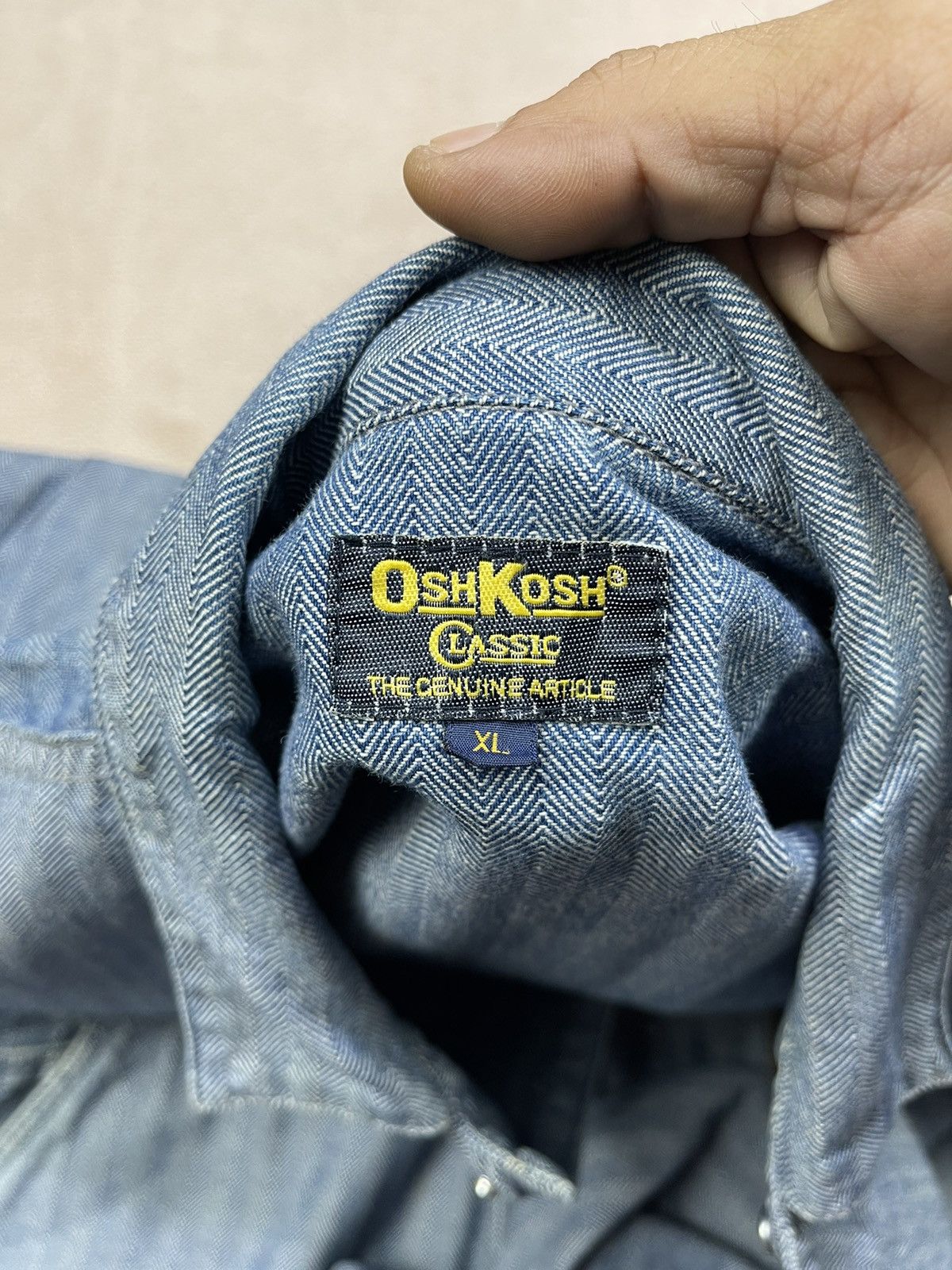 Oshkosh OSHKOSH Classic Harringbone Denim Coveralls Size US 40 / EU 56 - 16 Thumbnail