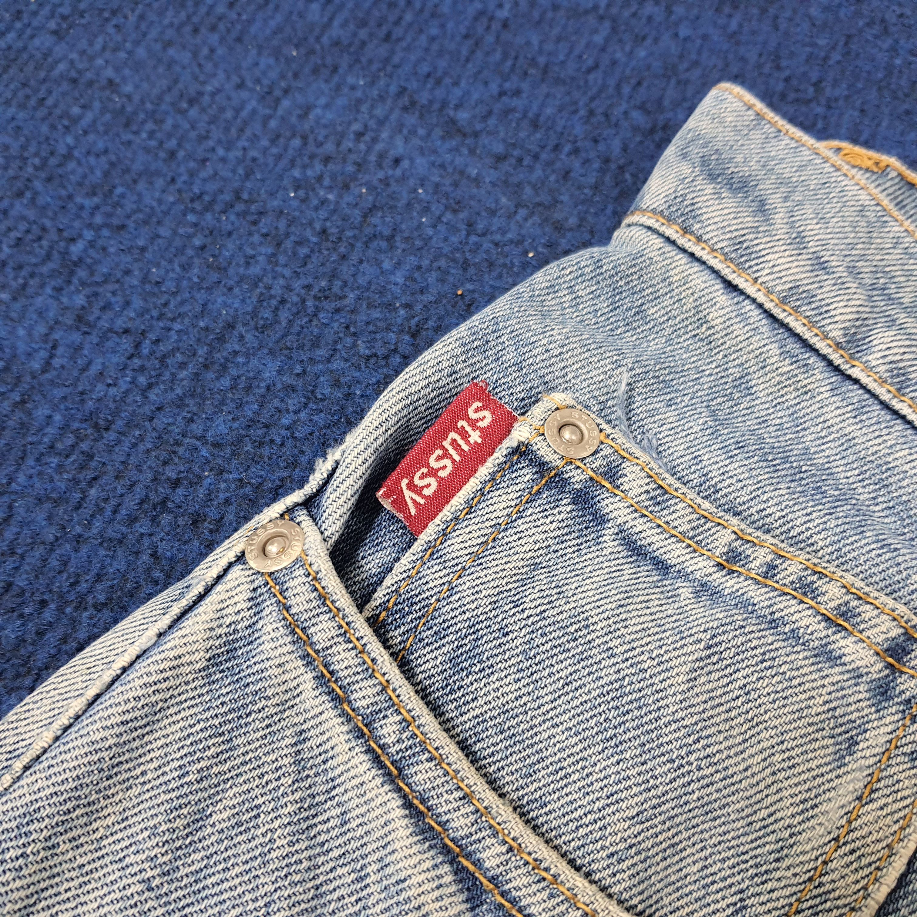Stussy × Vintage Vintage Stussy Streetwear Custom Logo Jeans Size US 32 / EU 48 - 6 Thumbnail