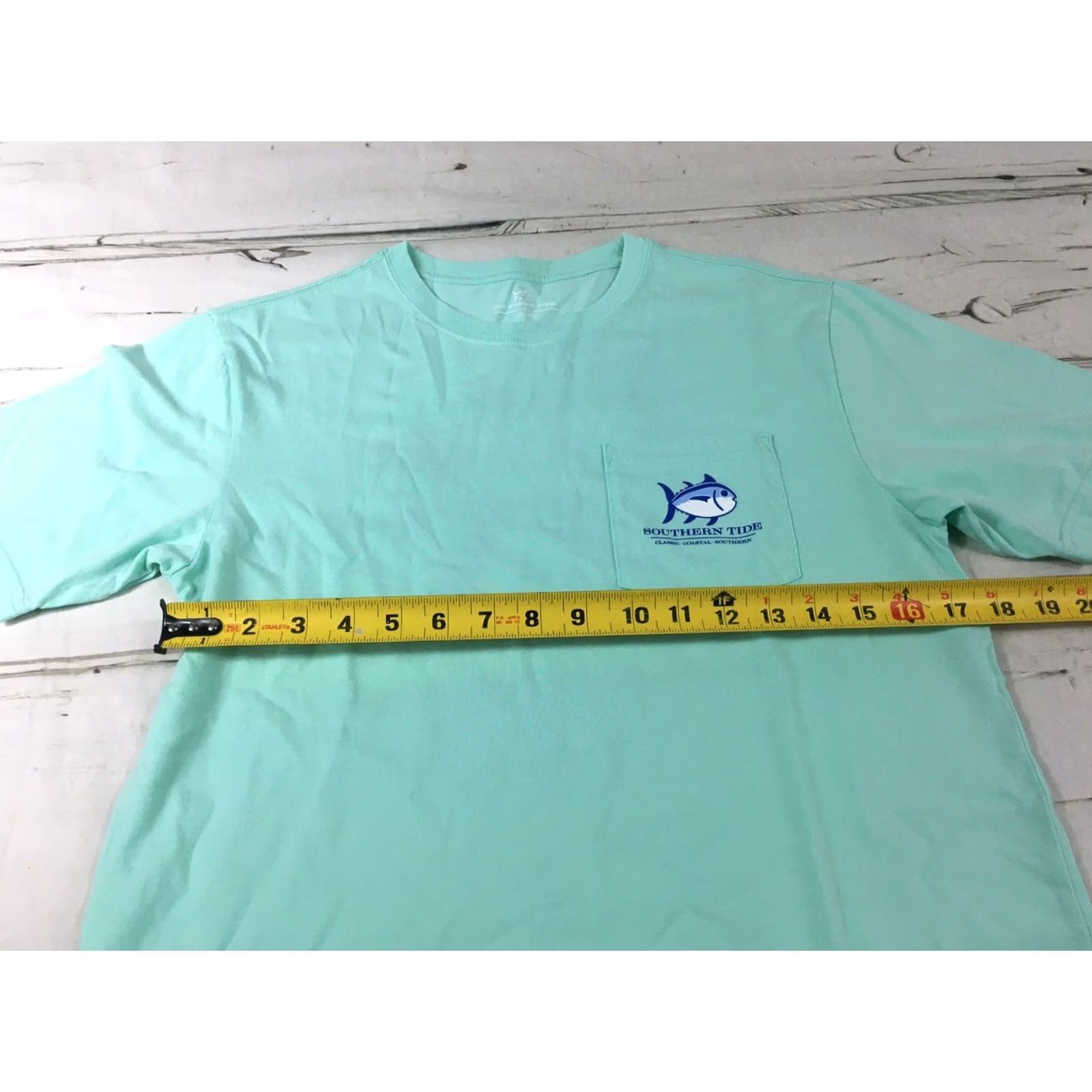 Southern Tide Southern Tide T-Shirt Women S Blue Pocket Shor t Sleeve 90s? Size S / US 4 / IT 40 - 6 Thumbnail