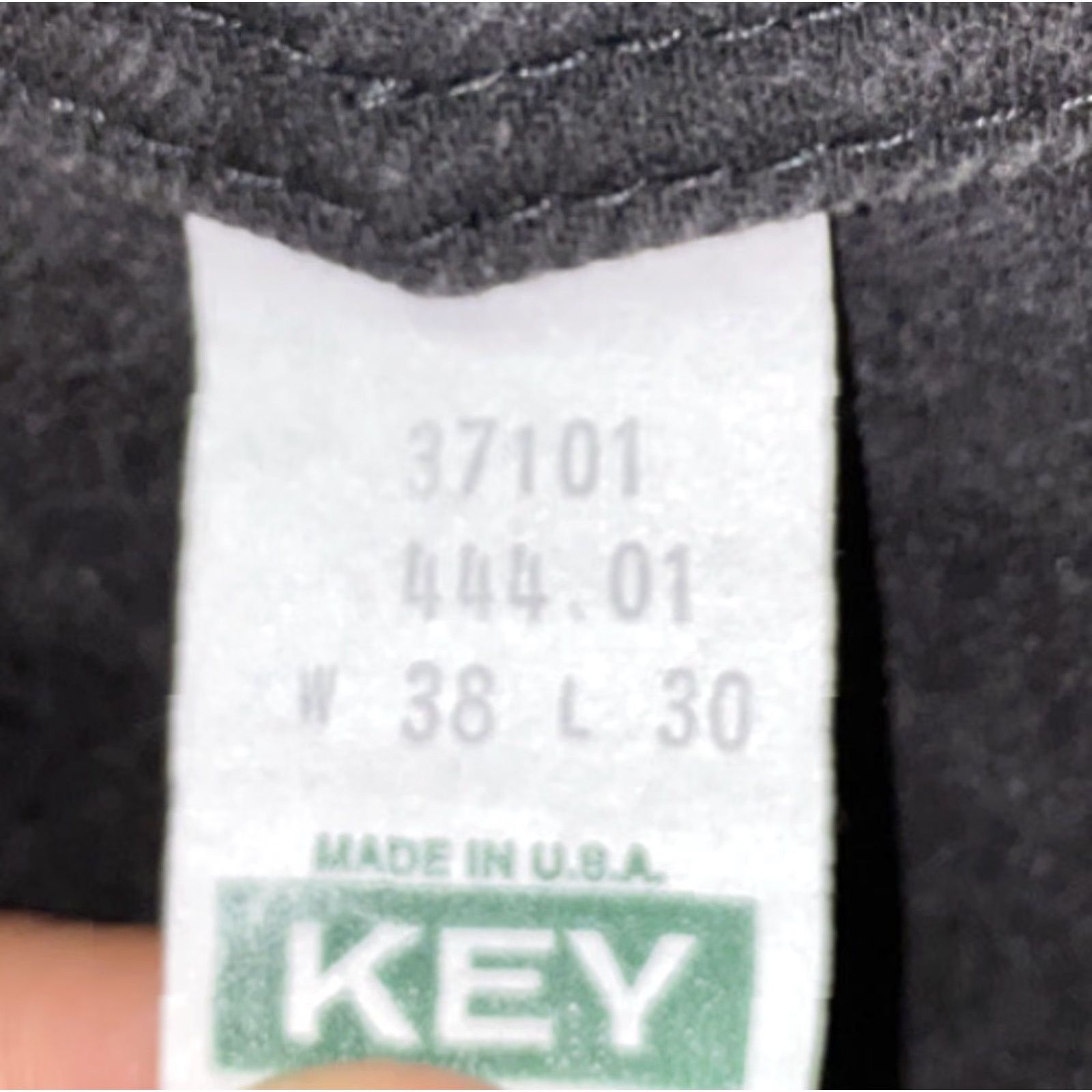 Vintage VINTAGE Key Denim Jeans Size 38x30 Black USA Made Mens Size US 38 / EU 54 - 5 Thumbnail