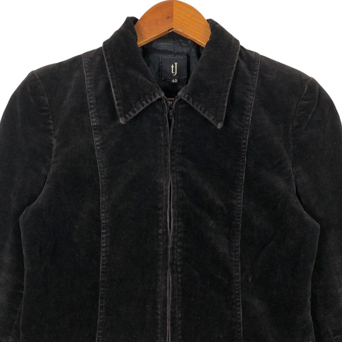 Vintage TJ Blouson Gerbe Suede Corduroy Jacket Size US XXS / EU 40 - 2 Thumbnail