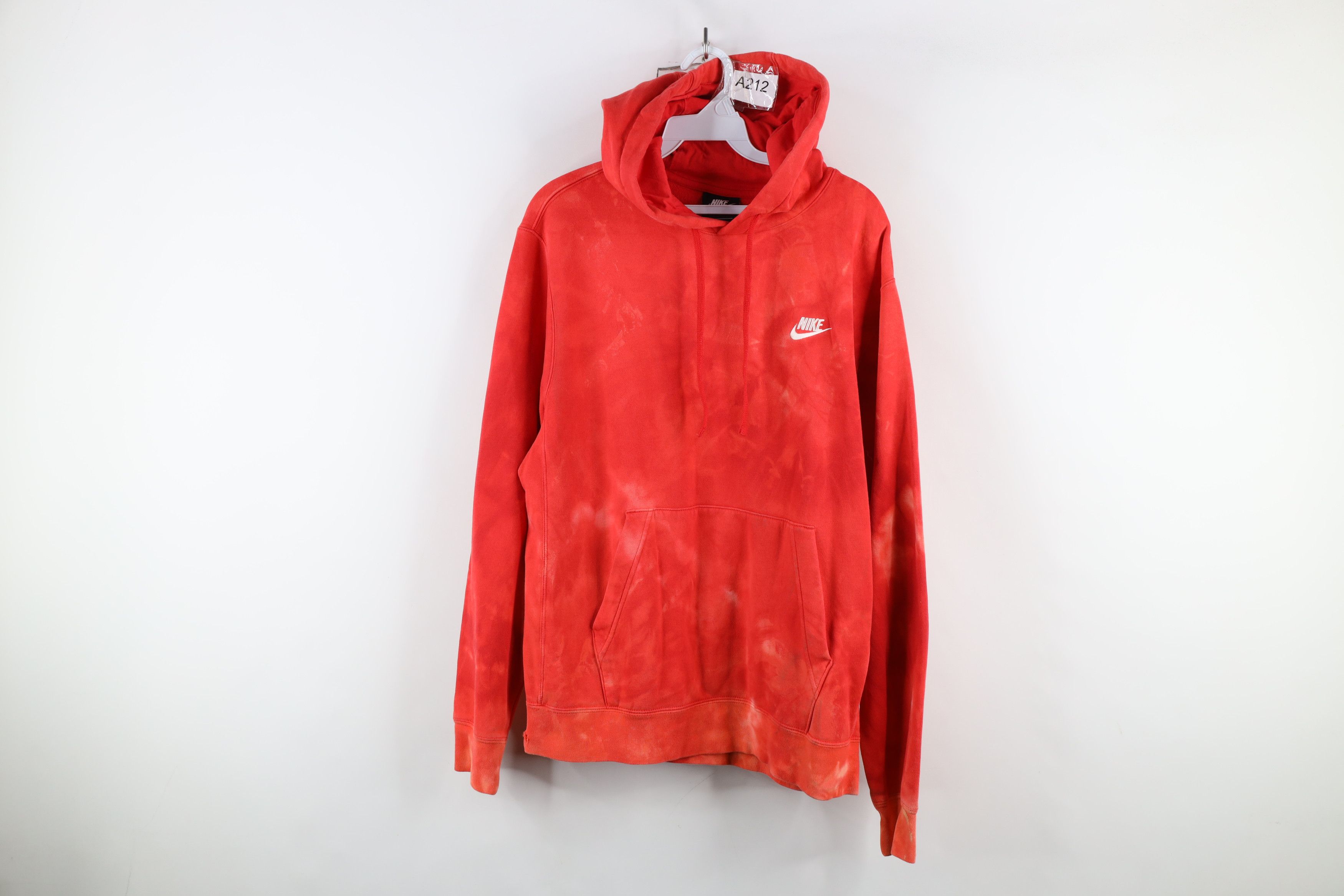 Vintage Y2K Nike Mini Swoosh Acid Wash Hoodie Sweatshirt