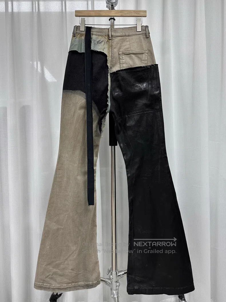 Rick Owens Rick Owens FW22 Bolan Boot cut Patchwork Coated Brushed Wa Size US 31 - 4 Thumbnail