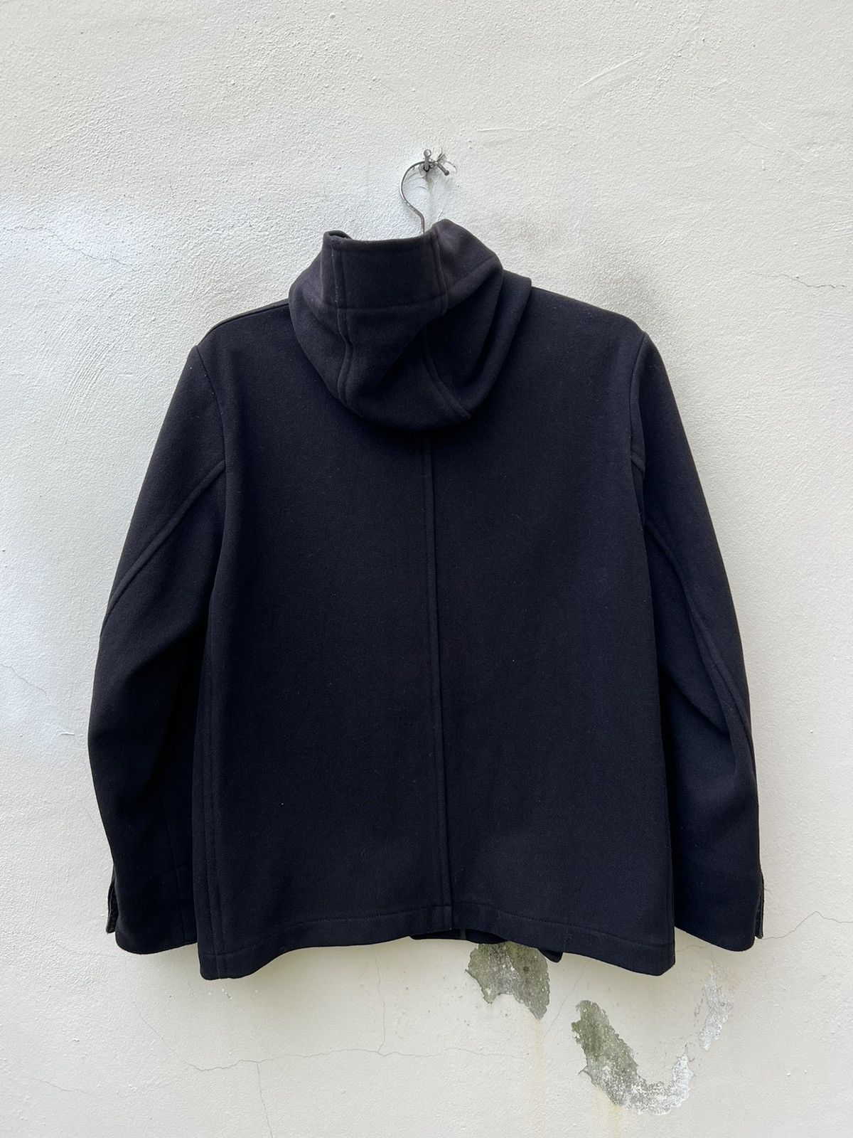Margaret Howell Vintage Margaret Howell Black Wool Hoodie Jacket Size US L / EU 52-54 / 3 - 14 Thumbnail