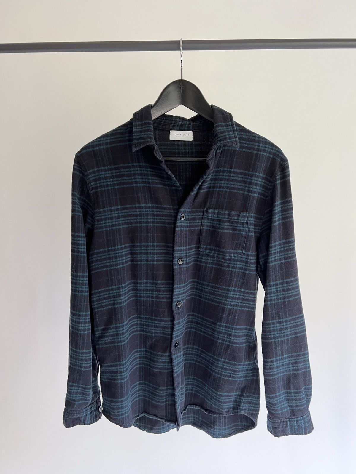 John Elliott F/W18 Blue & Teal Flannel Size US M / EU 48-50 / 2 - 1 Thumbnail