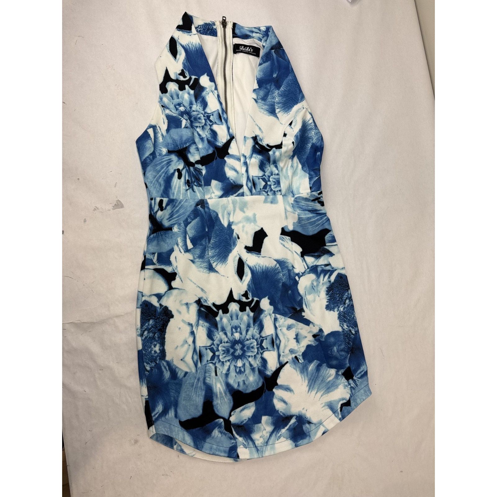 Other Lulu's Blue Floral Cottagecore Dress Sheath Sleeveless Large Size L / US 10 / IT 46 - 5 Thumbnail