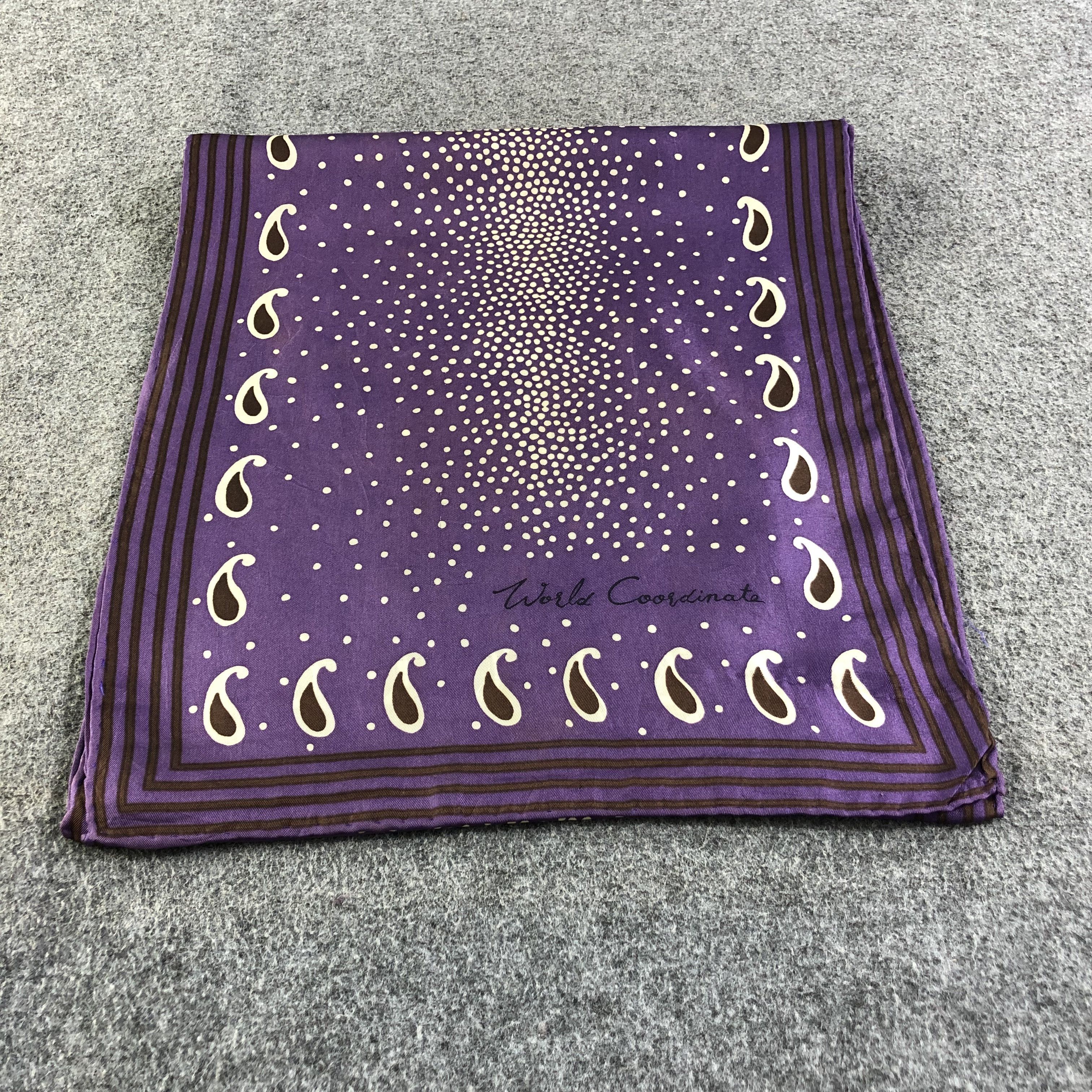 Vintage World Coordinate Luxury Silk Stole Silk Scarf M545 Size ONE SIZE - 1 Thumbnail