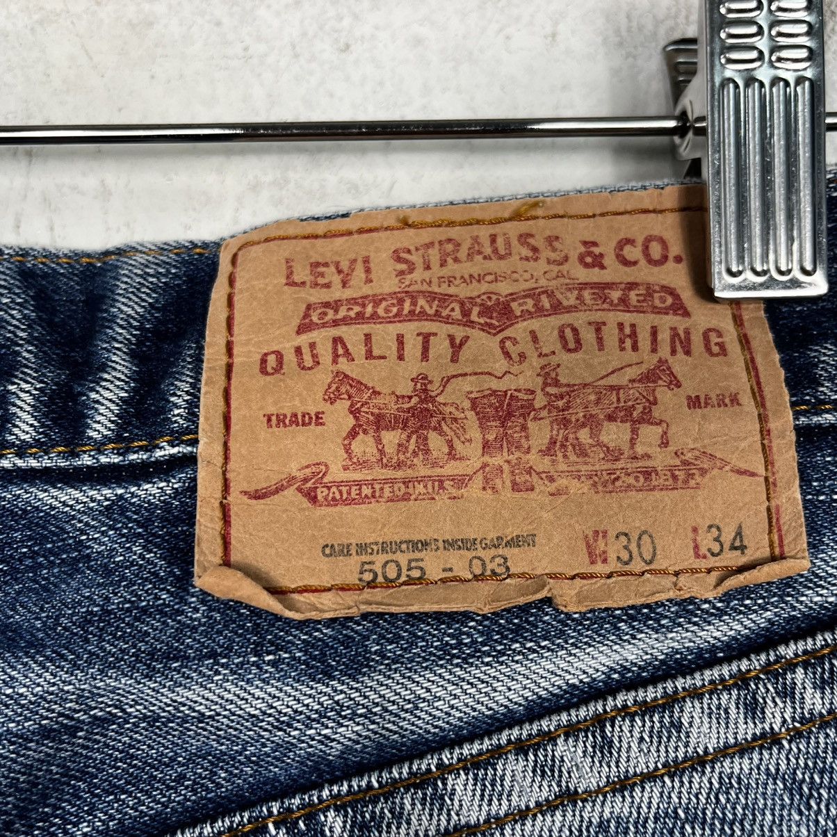 Levi's Vintage Levis Lot 505-03 Distressed Denim Jeans Size US 30 / EU 46 - 18 Thumbnail