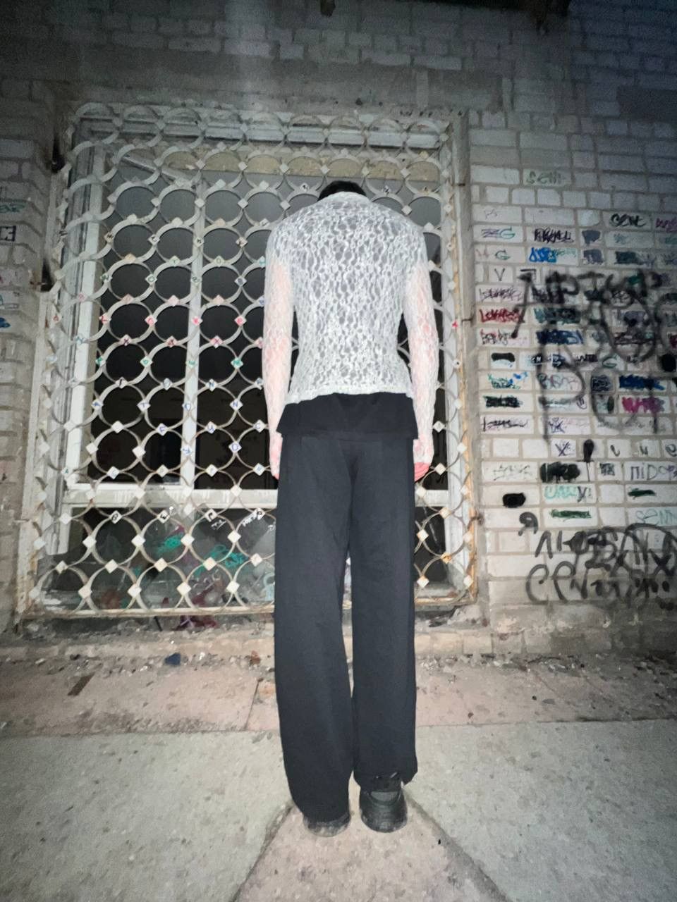 If Six Was Nine × Le Grande Bleu (L.G.B.) × Vintage Vintage Y2K Retro Mesh Avantgarde Gabbana Style Opium Long Size US S / EU 44-46 / 1 - 2 Thumbnail