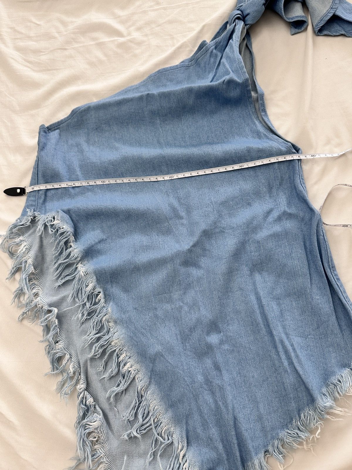 Marques'Almeida Marques almeida denim single shoulder women Top/xs Size XS / US 0-2 / IT 36-38 - 7 Thumbnail