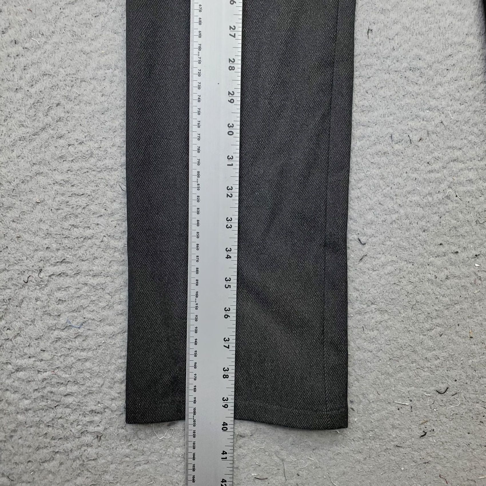 CLOT Peace of Cloth Panticular Pants Womens 4 Gray Stretch Flat Front Straight Leg Pants Size 27" / US 4 / IT 40 - 3 Thumbnail