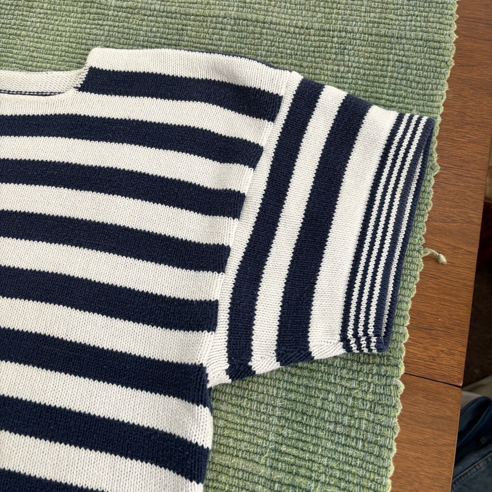St. Johns Bay × Vintage Baggy boxy striped st johns bay vintage knit cotton sweater Size XL / US 12-14 / IT 48-50 - 6 Thumbnail