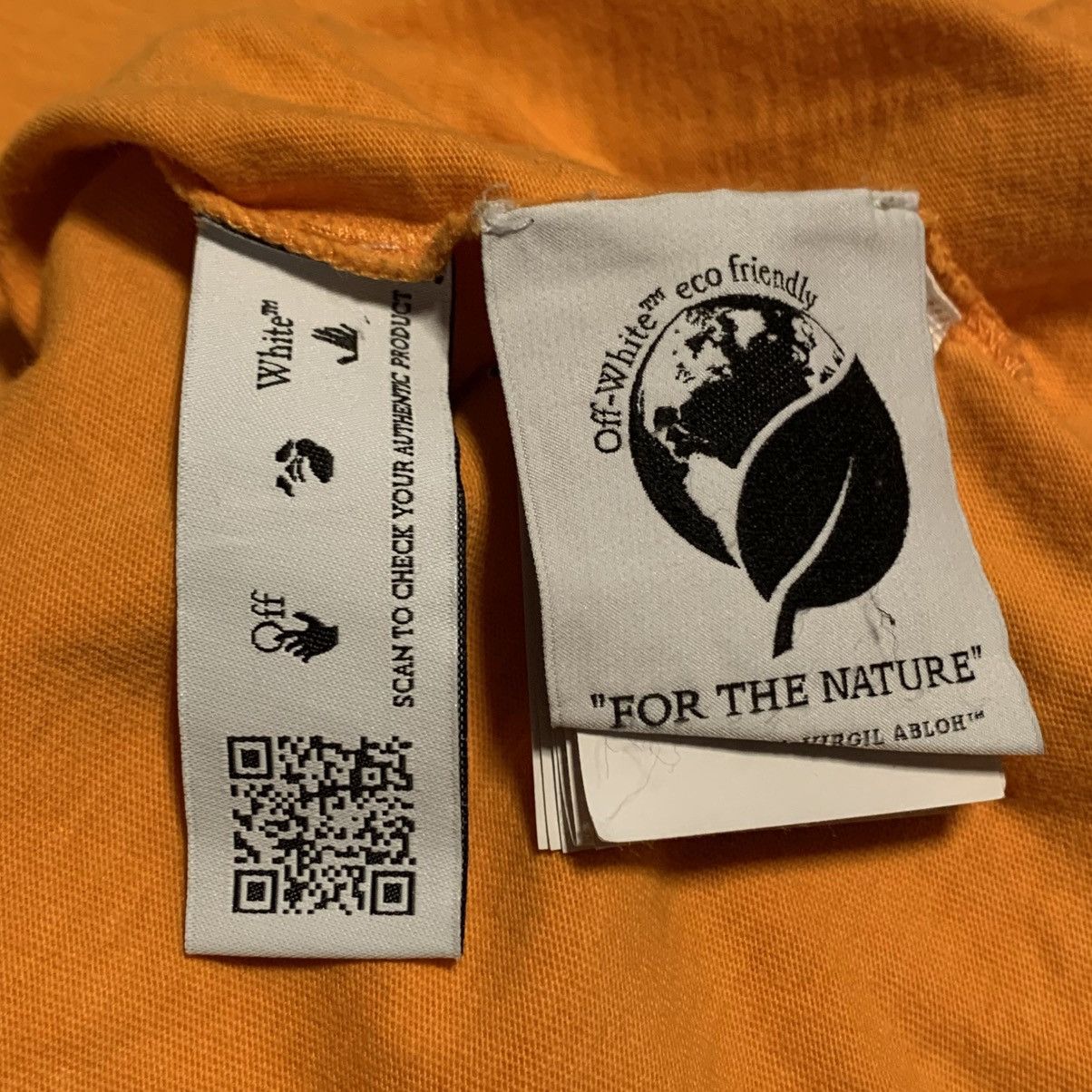 Off-White Off White Small Arrows Graphic Orange Tee Virgil Abloh Size US S / EU 44-46 / 1 - 6 Thumbnail