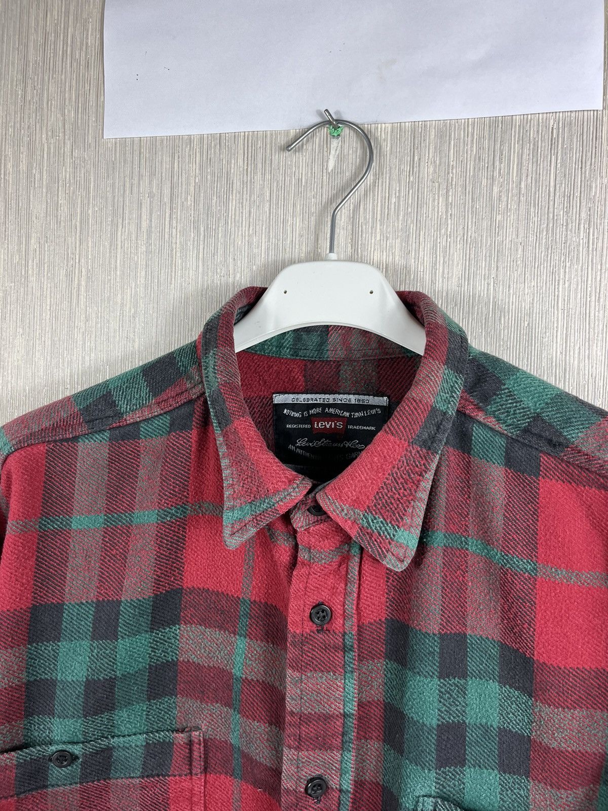 Flannel × Levi's × Vintage Vintage Levi’s plaid flannel shirt checked jacket black tab Size US M / EU 48-50 / 2 - 9 Thumbnail