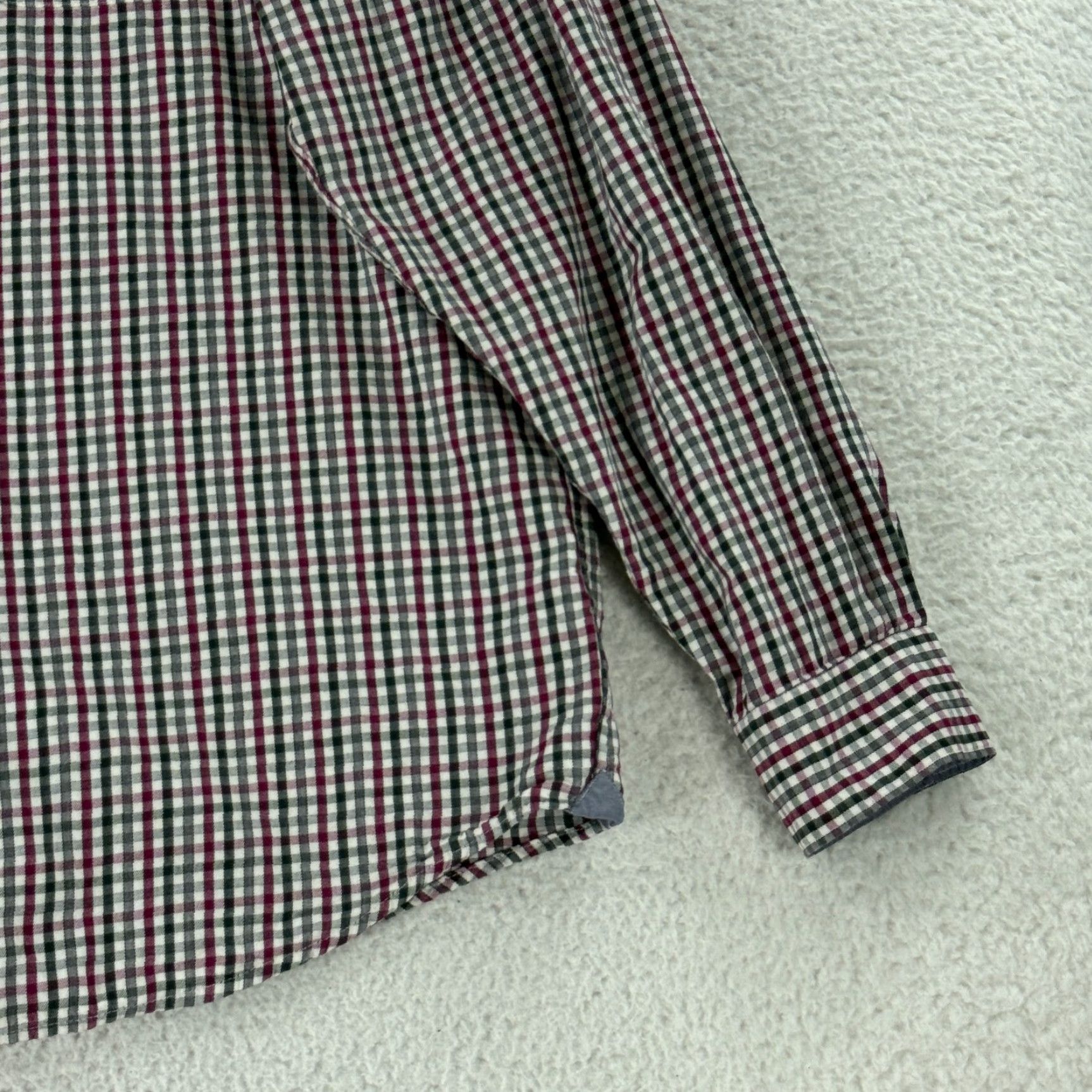 Lacoste Lacoste Button-Up Shirt Mens XL Black Plaid Long Sleeve 100% Cotton Regular Size US XL / EU 56 / 4 - 3 Thumbnail