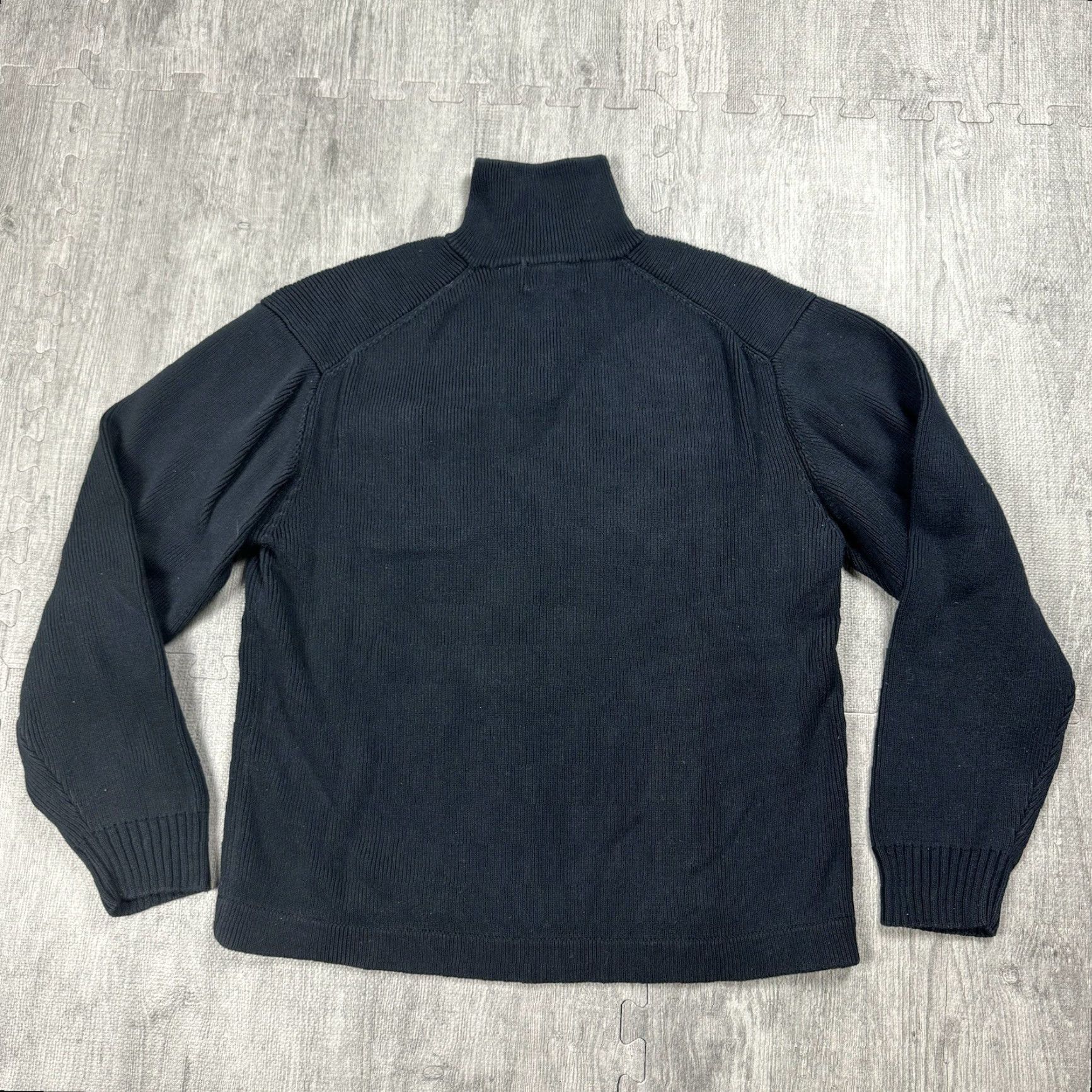 Orvis VINTAGE ORVIS 1/4 ZIP SWEATER MEN'S L BLUE RIBBED COTTON FISHING 80s 90s Size US L / EU 52-54 / 3 - 6 Thumbnail