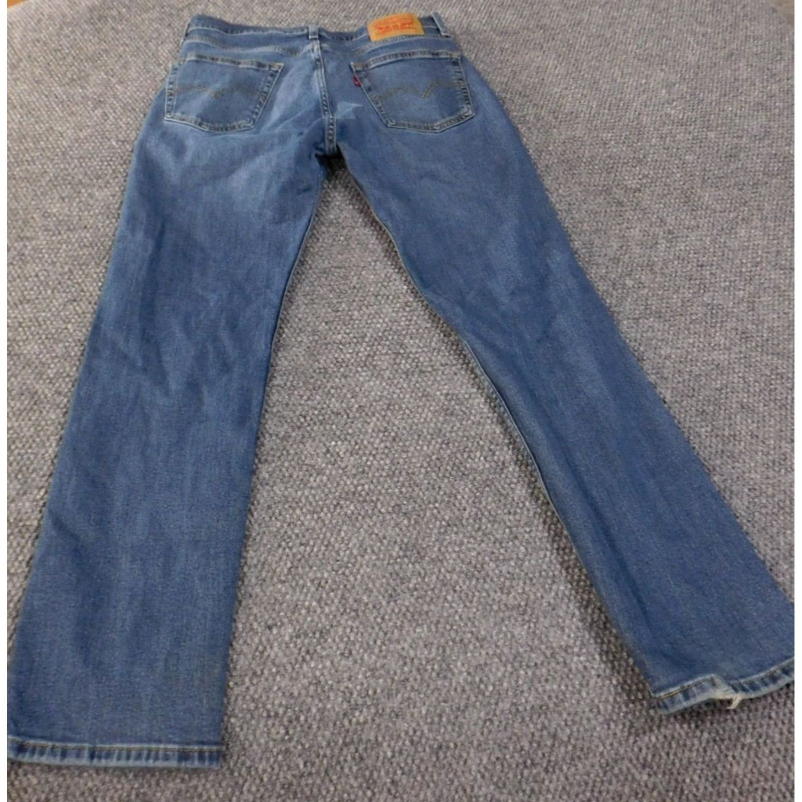 Levi's Levi's 505 Jeans Mens 32x32 Blue Med Wash Denim Classic Western Retro Straight Pockets Zipper 32 Regular Mens Size US 32 / EU 48 - 7 Thumbnail