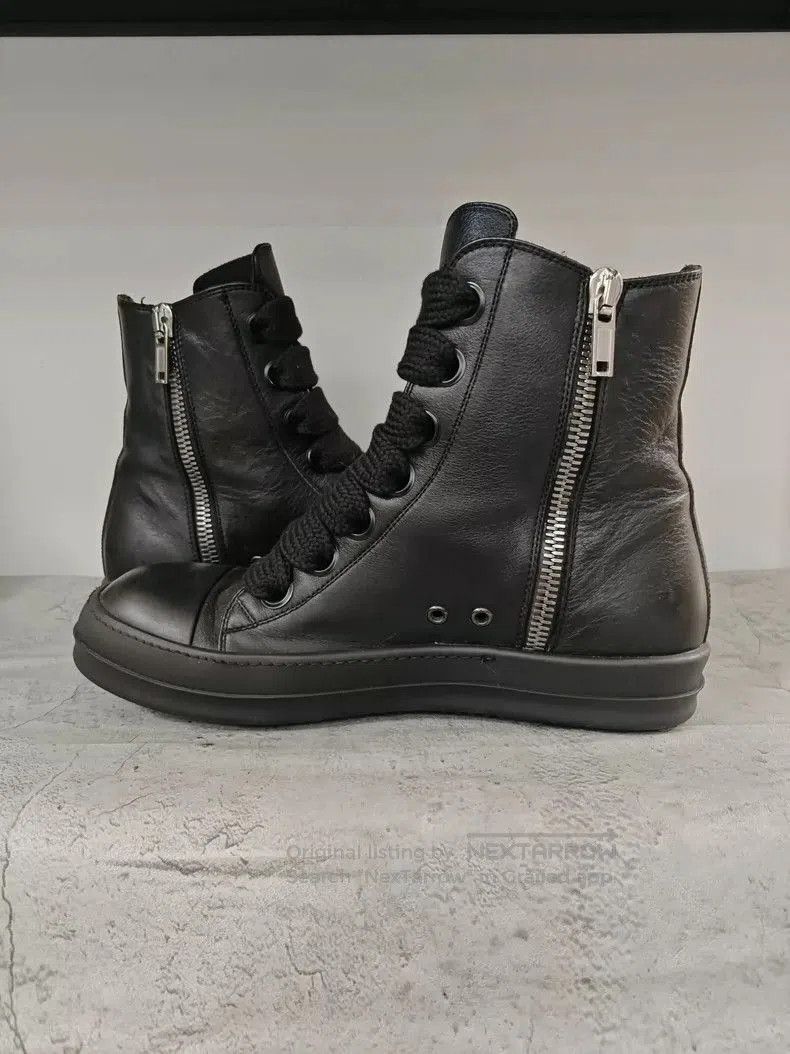 Rick Owens Rick Owens Black High Top Sneakers. Size US 10.5 / EU 43-44 - 5 Thumbnail