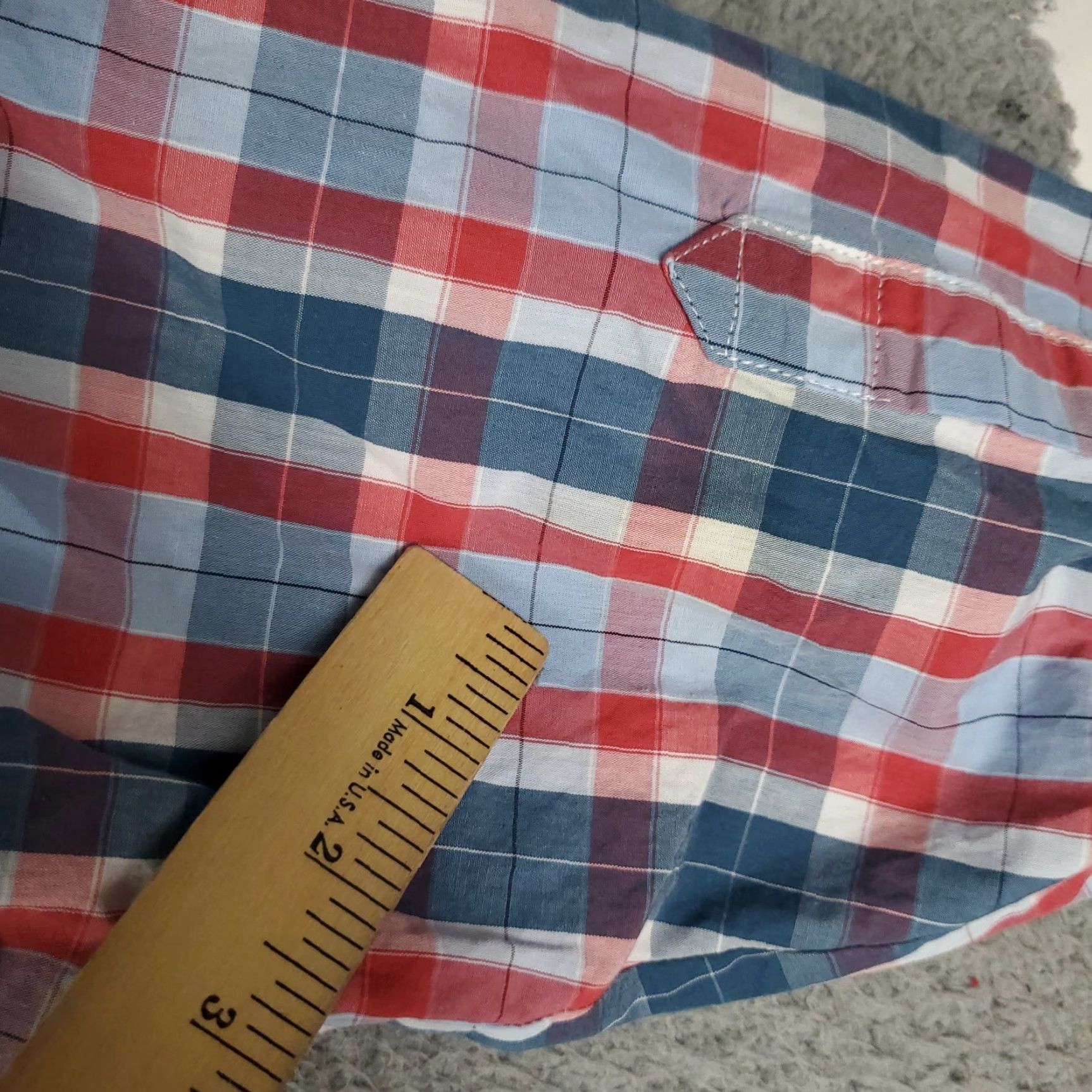Vintage Columbia Shirt Mens Large Blue Red Plaid Button-Up Long Sleeve Collared Pocket All Seasons Casual Workwear Vintage: No Size US L / EU 52-54 / 3 - 3 Thumbnail