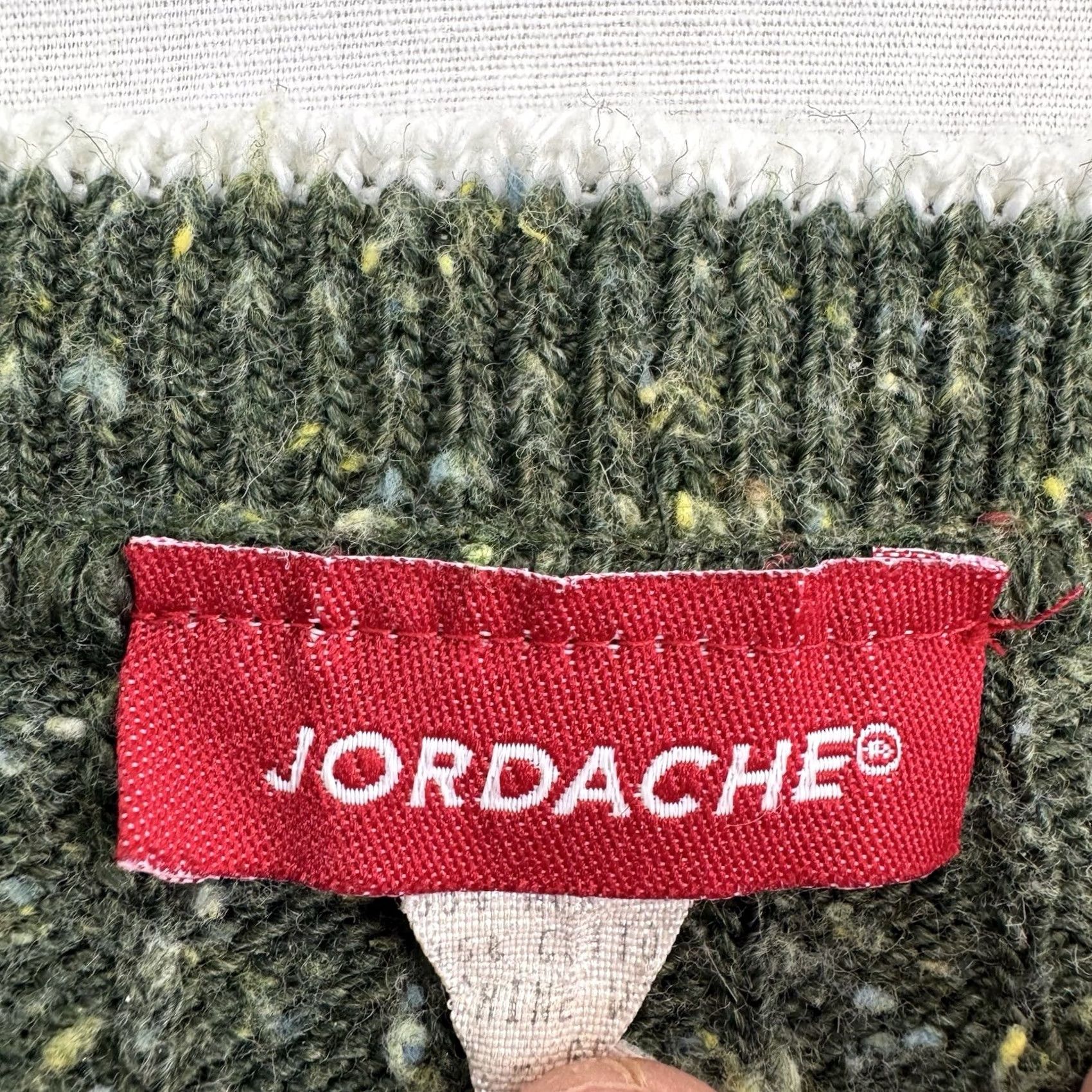 Jordache VINTAGE Jordache Sweater Vest Womens Large Striped 1980s Classic Hipster Knit Shirt Size L / US 10 / IT 46 - 2 Thumbnail