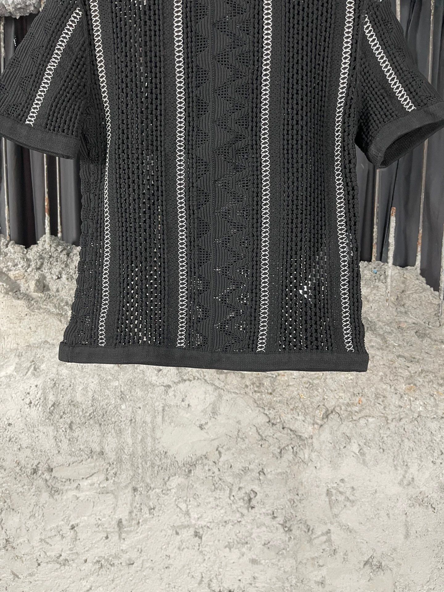 Louis Vuitton LV Leather Collar Cutout Short Sleeve S New Size S / US 4 / IT 40 - 4 Thumbnail